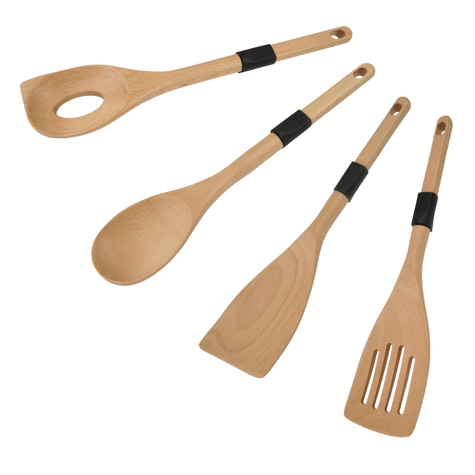 Stanley Rogers Kochbesteck-Set Küchenhelfer Set Holz, Kochlöffel Buchenholz, Bambus Küchenutensilien