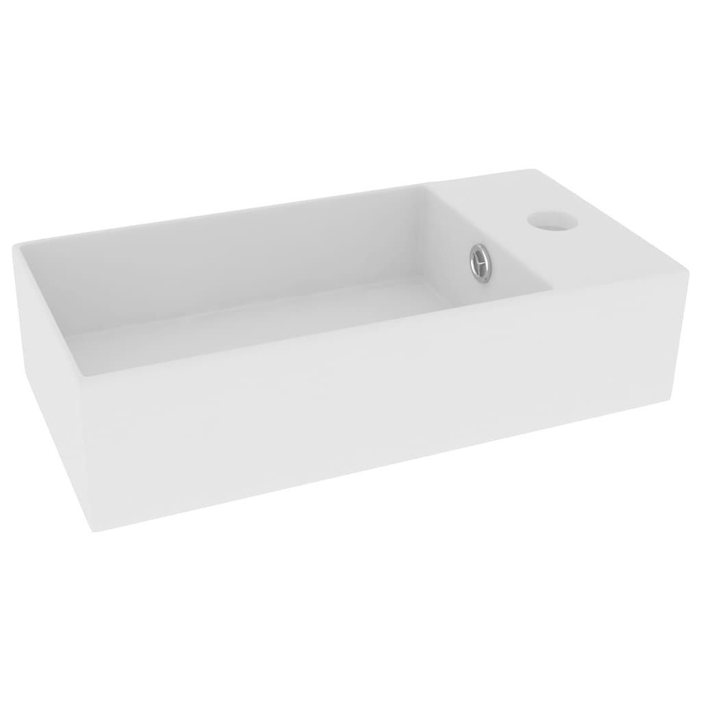 vidaXL Раковины Раковины Badezimmer Aufsatzwaschbecken mit Überlauf Keramik Matt We