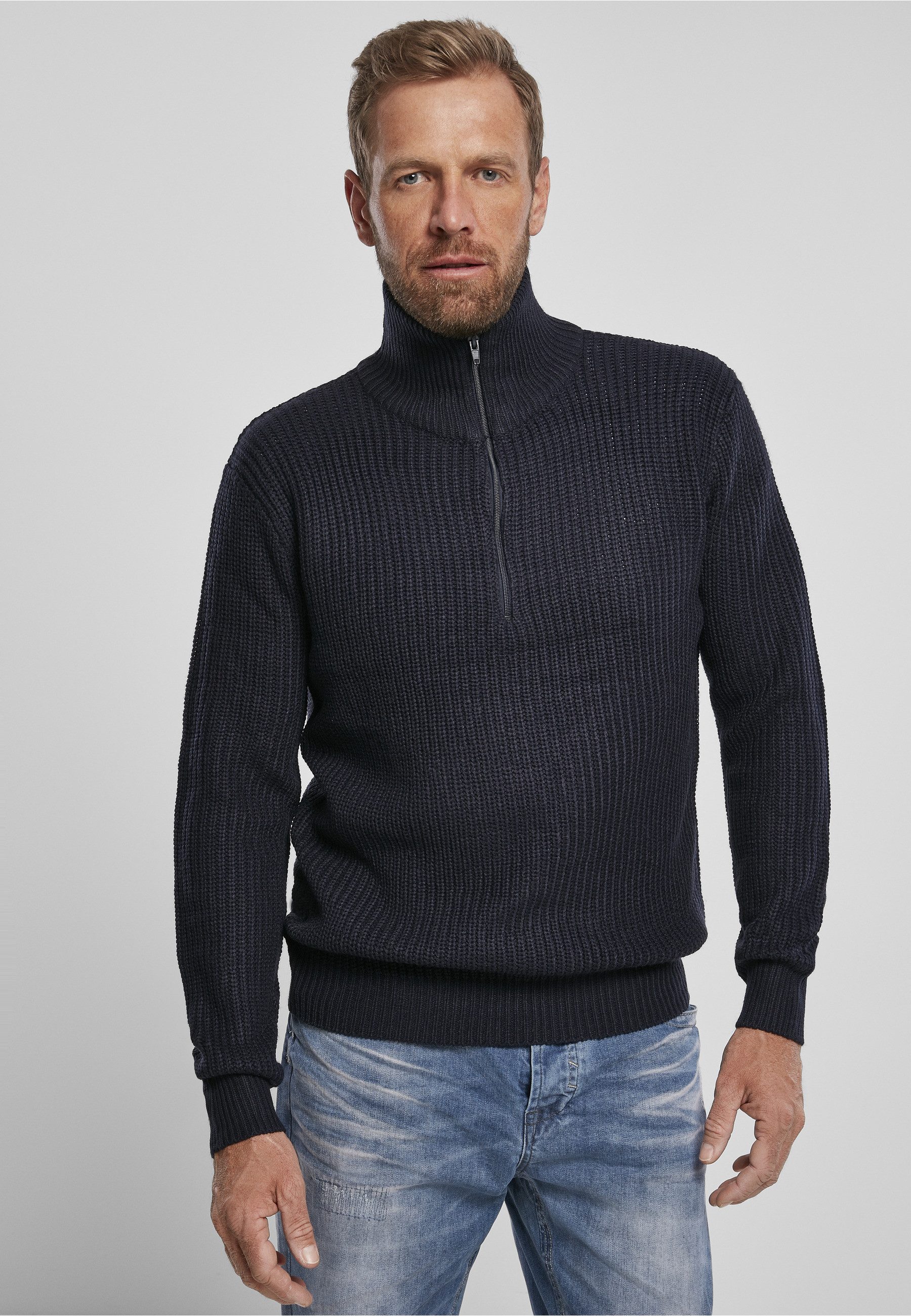 Brandit Strickjacke Brandit Herren Marine Troyer (1-tlg)