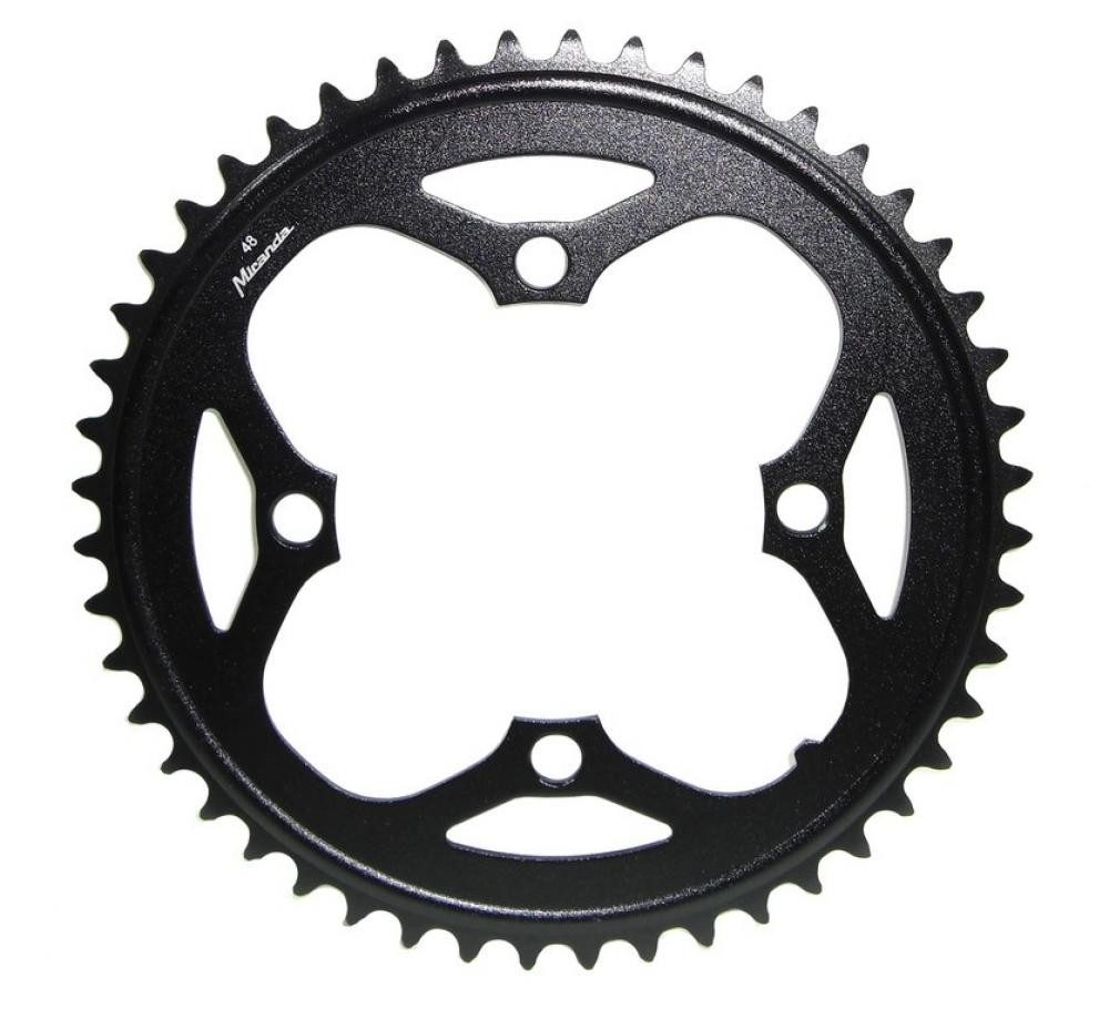 Miranda Kettenschaltung Miranda Kettenblatt für BOSCH Motor Gen1 schwarz 48 Zähne Alu