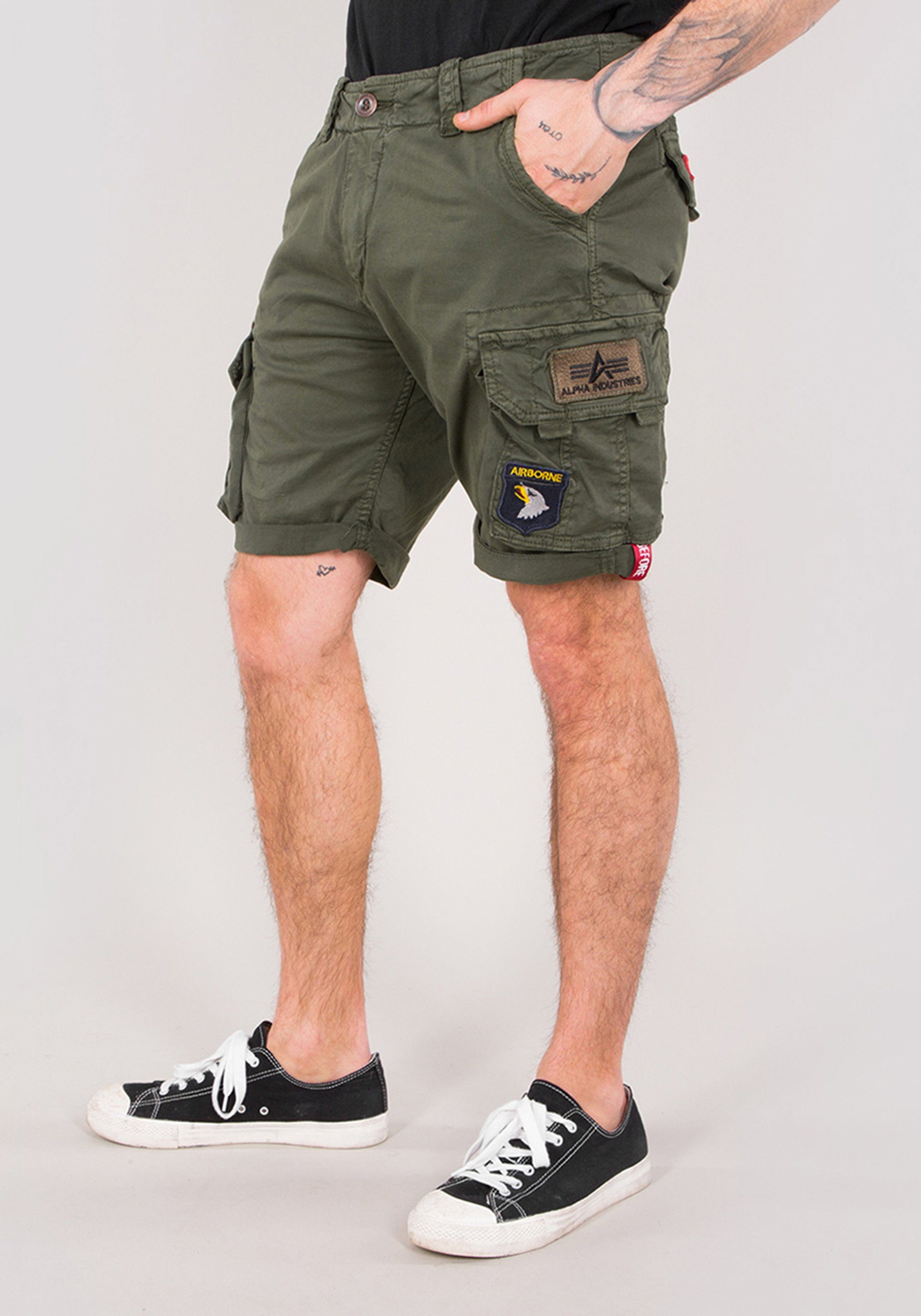 Patch Short Industries Alpha Crew Industries Cargoshorts Crew Herren Patch, Shorts Alpha