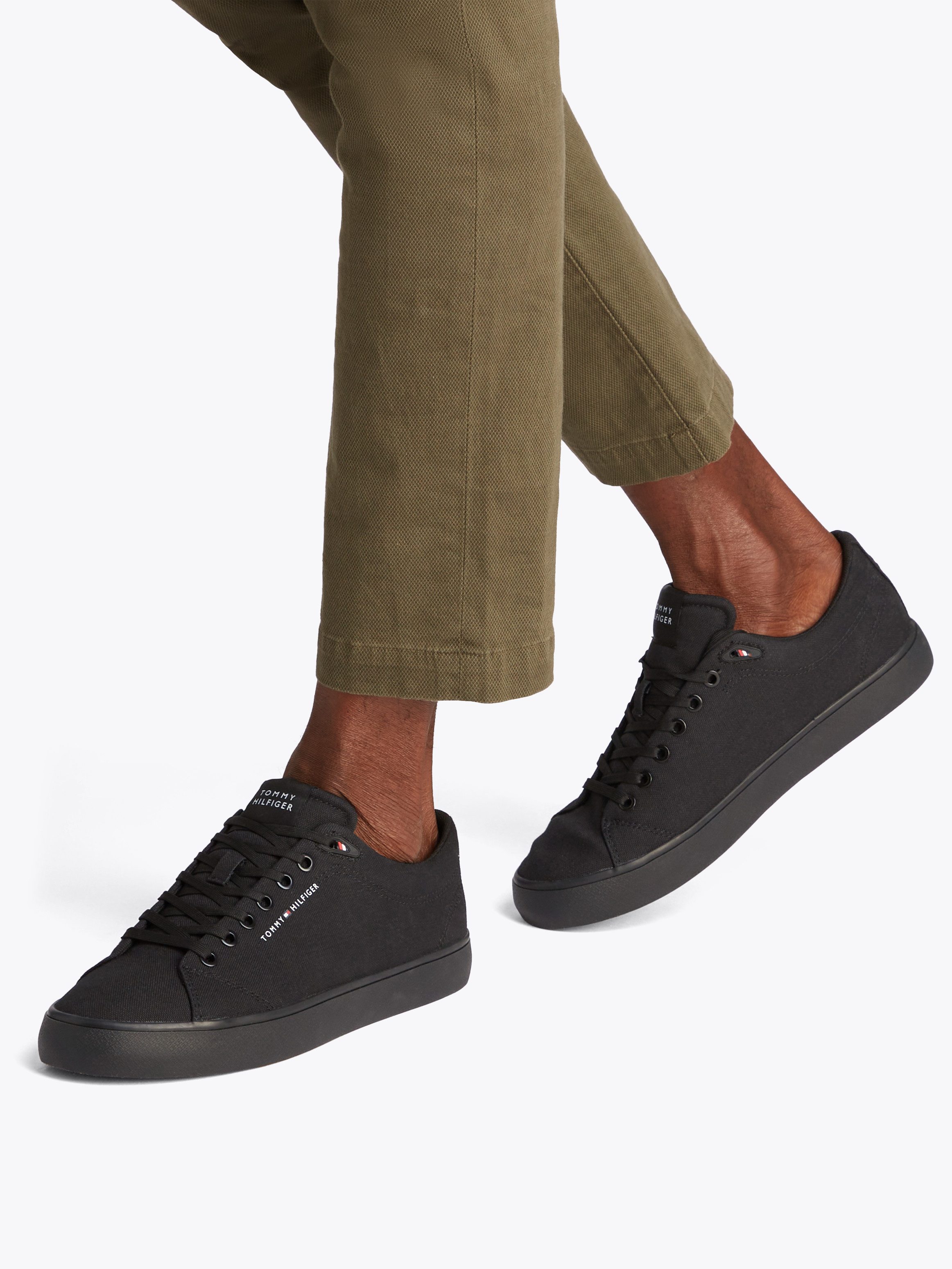 Tommy Hilfiger TH HI VULC LOW CORE CANVAS Sneaker, Freizeitschuh, Halbschuh günstig online kaufen
