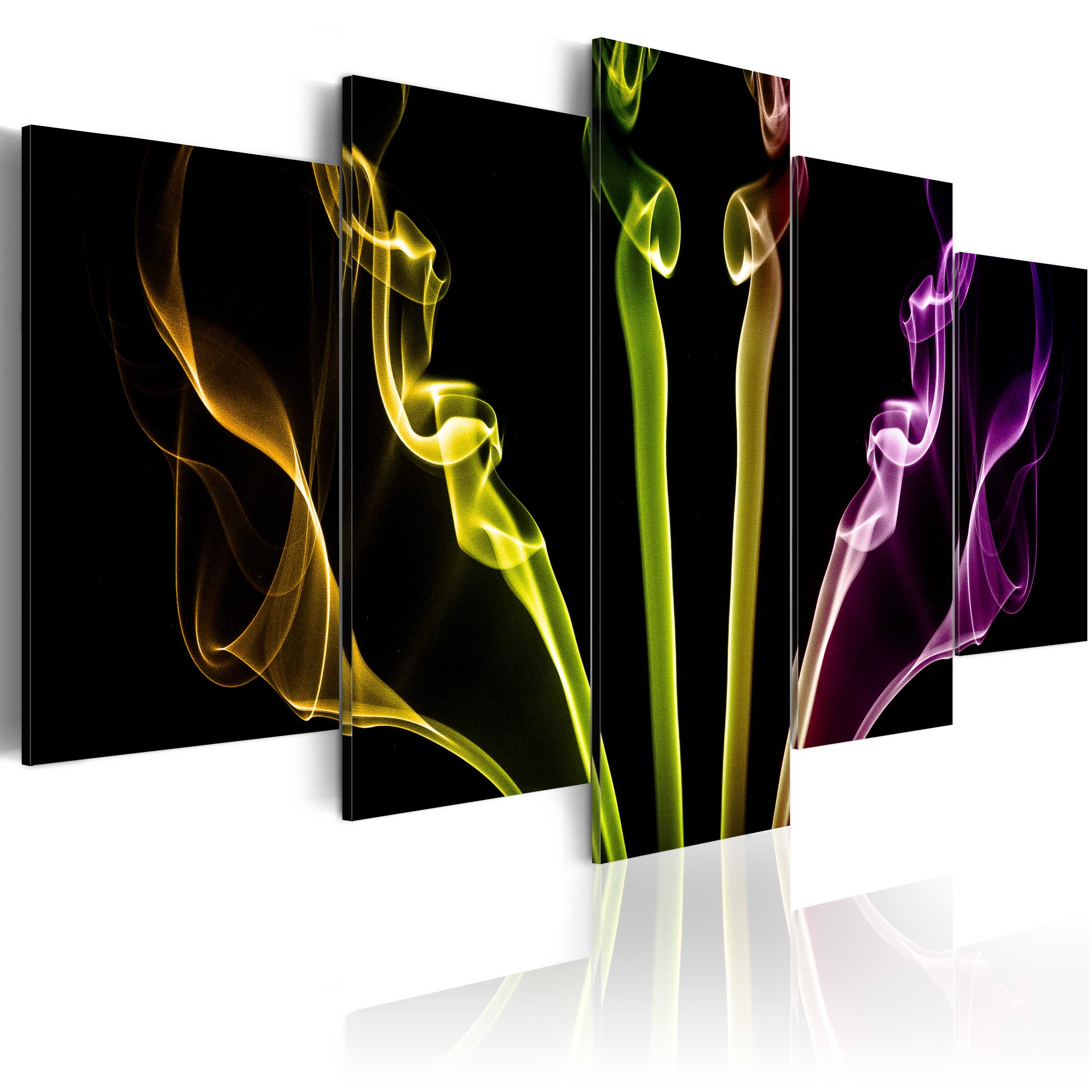 Artgeist Wandbild Bunte Streifen - 5 Teile