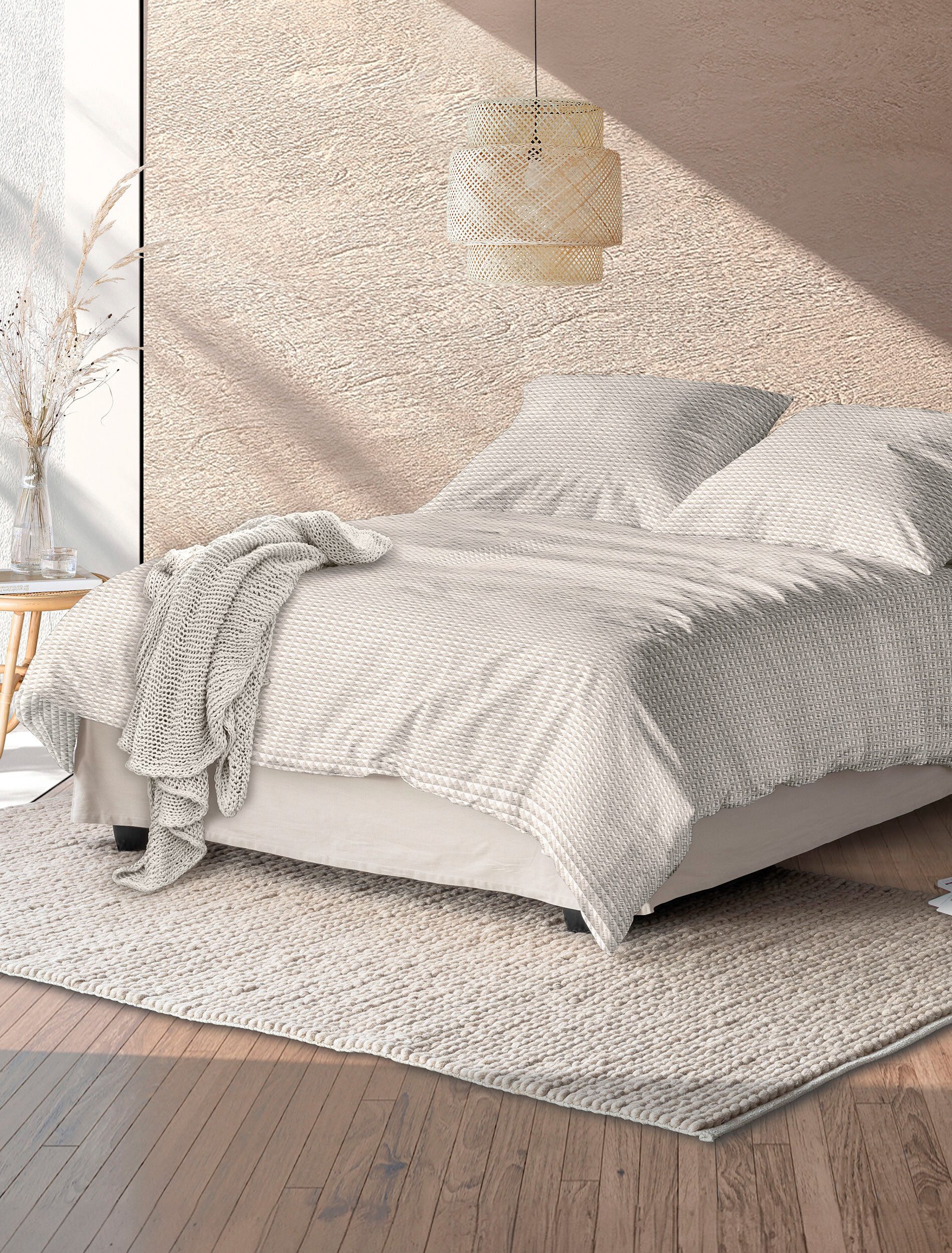 Irisette Bettwäsche Easy 8659, Seersucker, 2 teilig, kühlend und atmungsaktiv, pflegeleicht und bügelfrei
