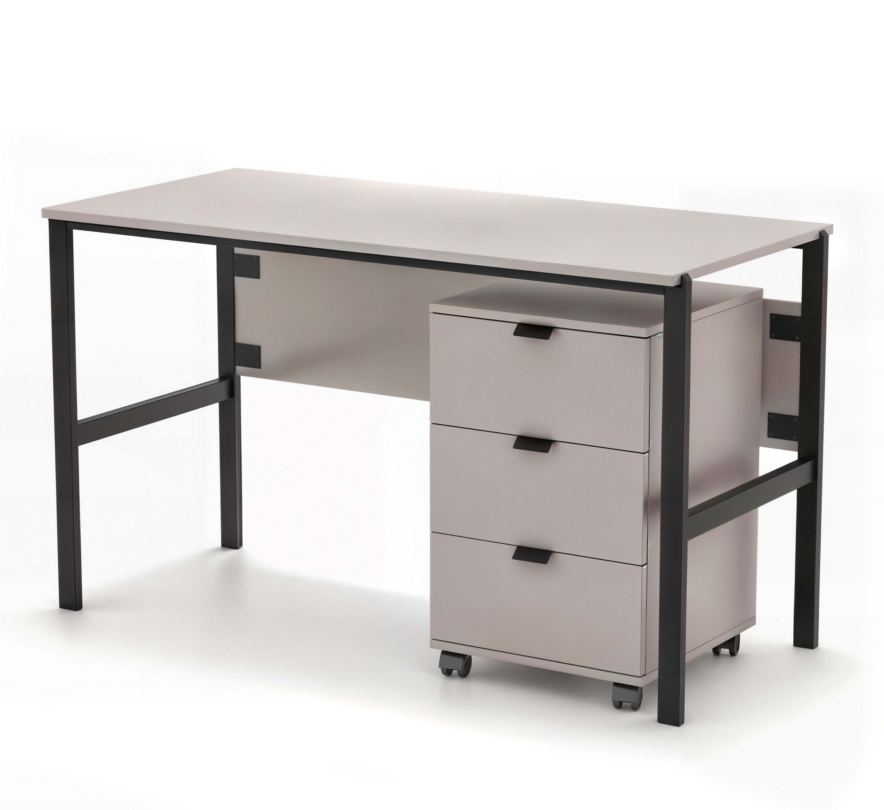 Masseno Schreibtisch MINO 128 x 75,5 cm Beige