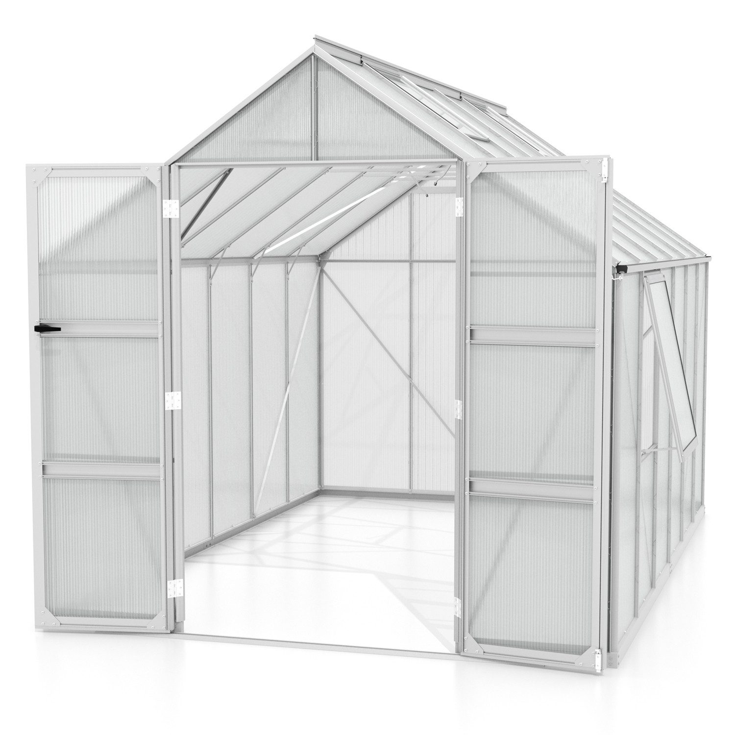 Vitavia Gewächshaus Olymp 9900, 6,00 mm Wandstärke silberfarben | Rabatt: 29%