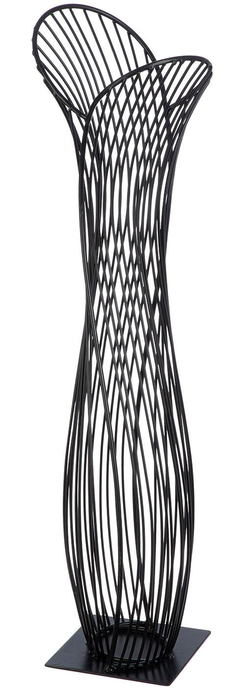 Casablanca by Gilde Dekoobjekt Dekoobjekt Die Verbundenheit schwarz H. 63 cm (1 St), Ausdrucksstarke Form aus mattem Metall