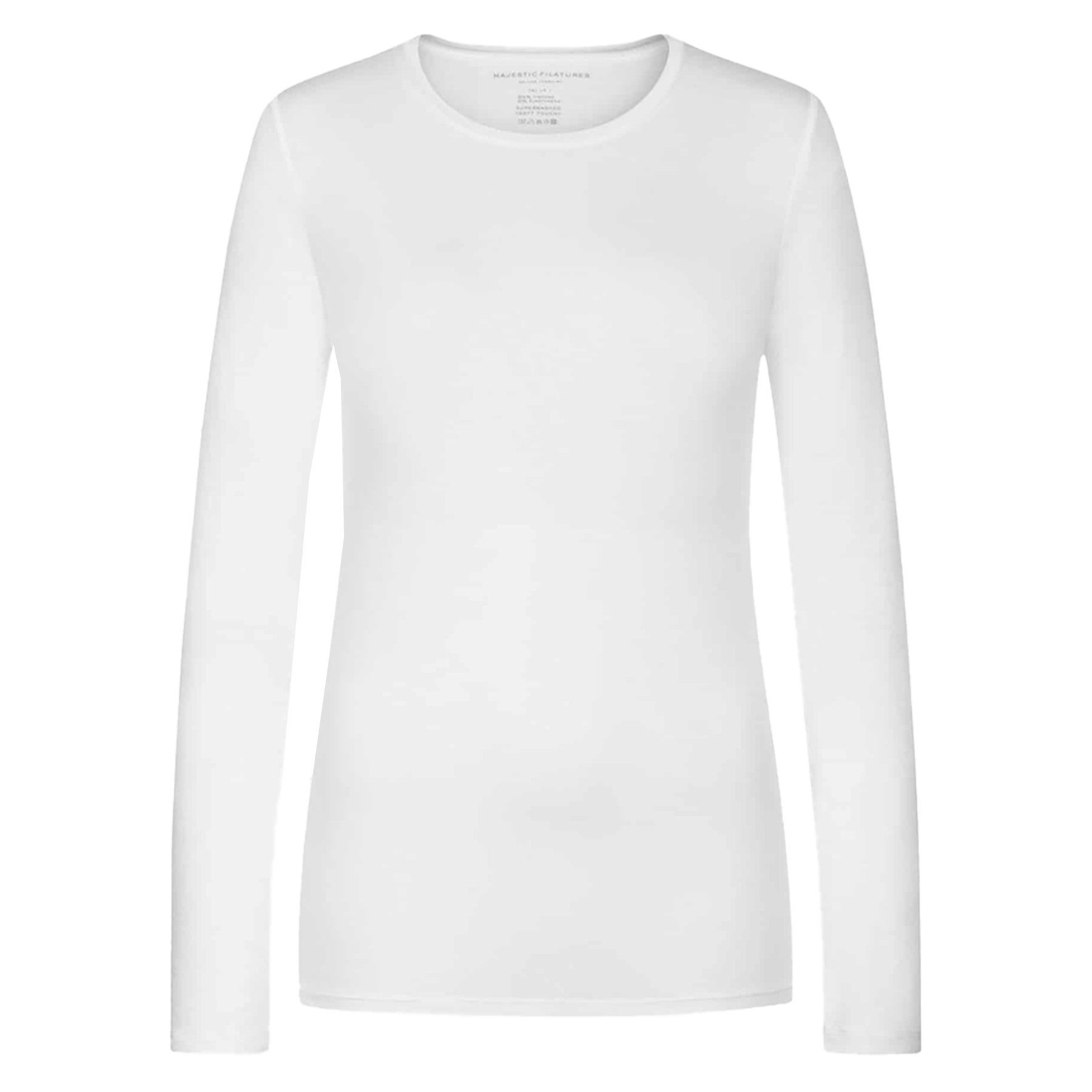 MAJESTIC FILATURES Langarmshirt MAJESTIC FILATURES Langarmshirt Langsarmshirt ALLY aus Viskose - Blanc