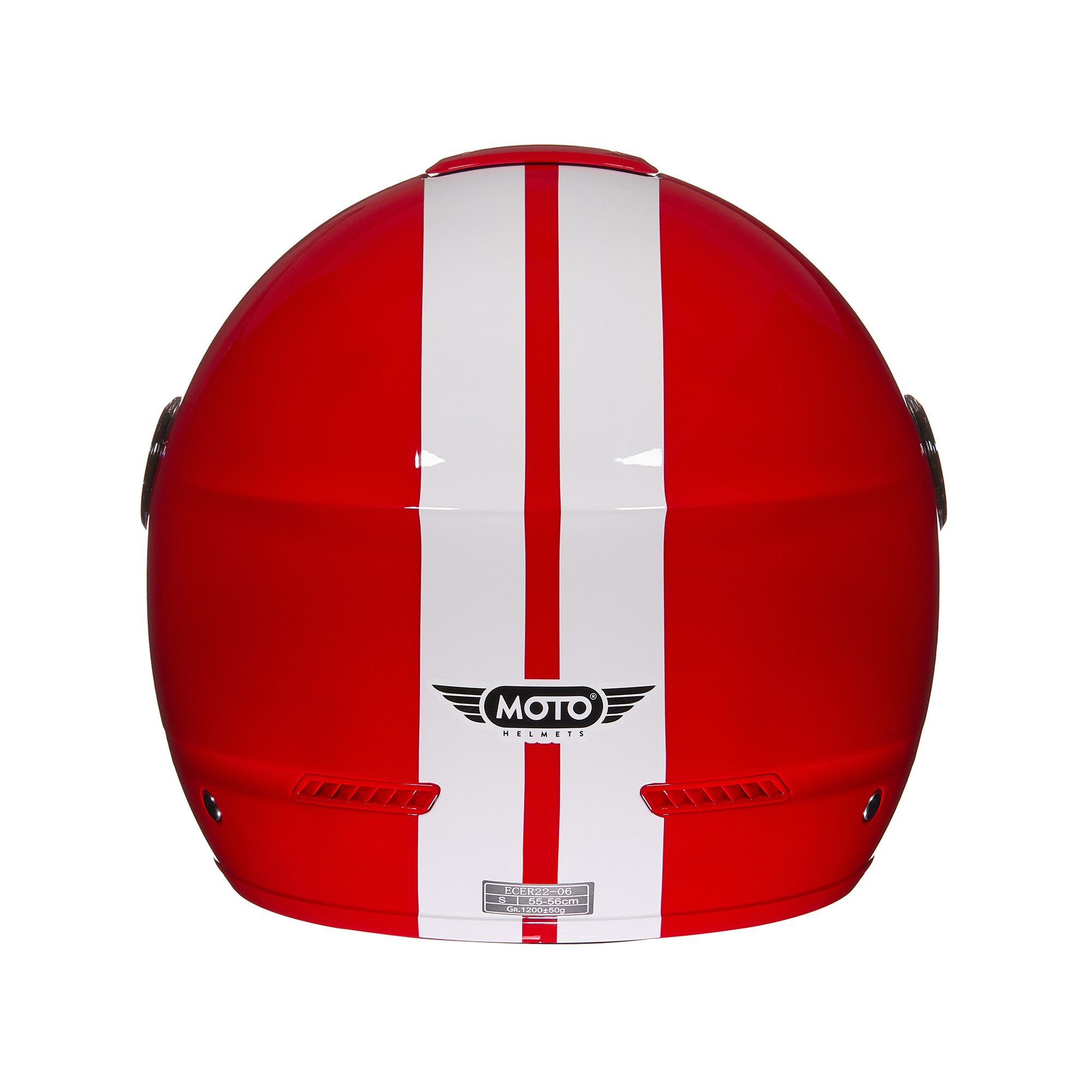 MOTO HELMETS Motorradhelm Integralhelm Motorrad Full Helm U-52 Racing, Helm für Motorrad Roller, Schnellverschluss, Sonnenvisier, nur 1050g