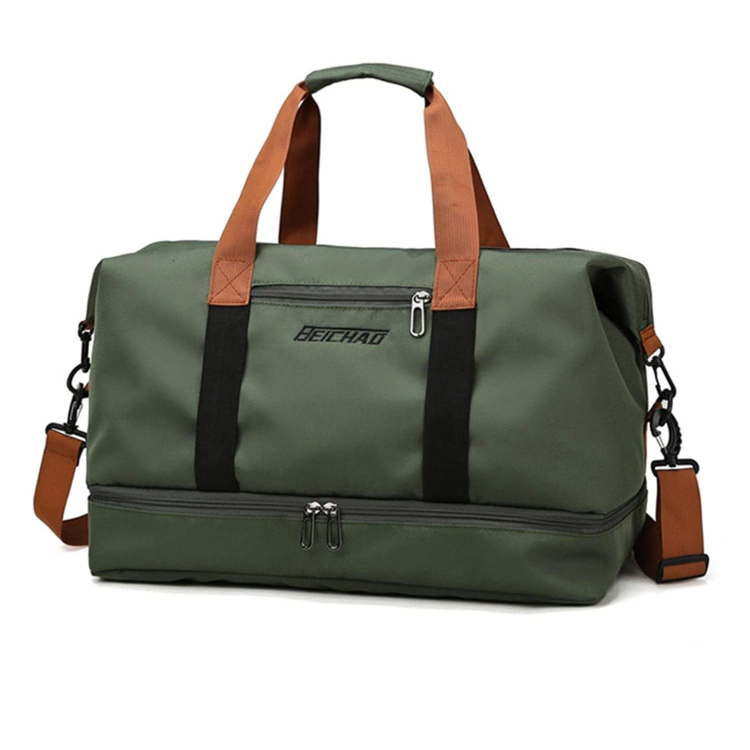 ibettertec Reisetasche Fitnesstasche,Sporttasche,Große Umhängetasche mit Schuhfach&Nassfach (Atmungsaktiv, wasserdicht, verschleißfest, großes Fassungsvermögen), Schultergurt, für Yoga, Schwimmen, Tourismus, Fitness