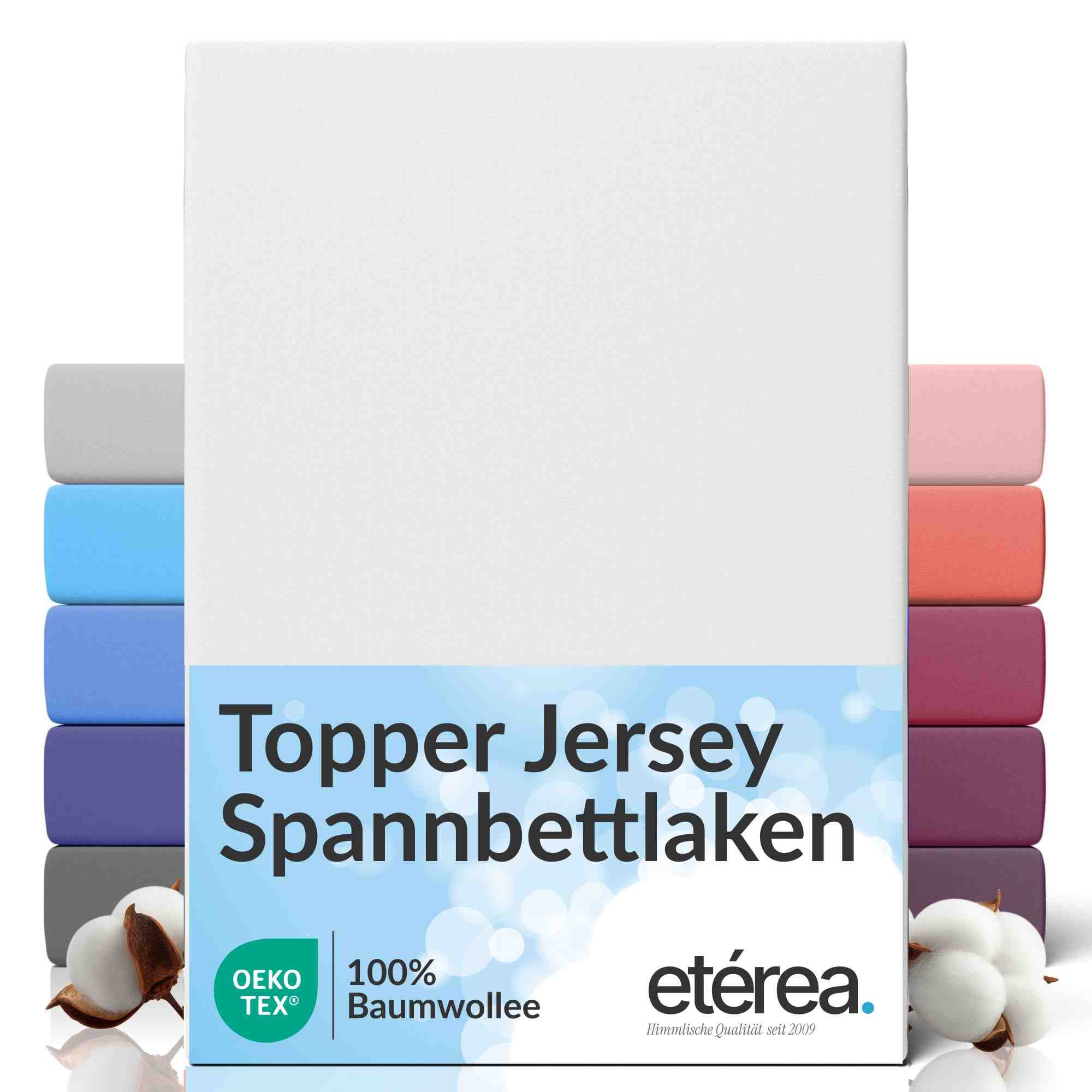 etérea Himmlische Qualität Spannbettlaken etérea Comfort Jersey Topper Spannbettlaken, Jersey, Gummizug: rundum, (1 Stück)
