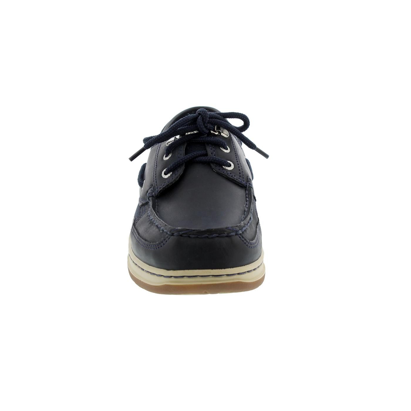 Sebago Sebago Clovehitch II, Full-Grain Leather Waxed, Blue Navy, Wechselfußb Bootsschuh