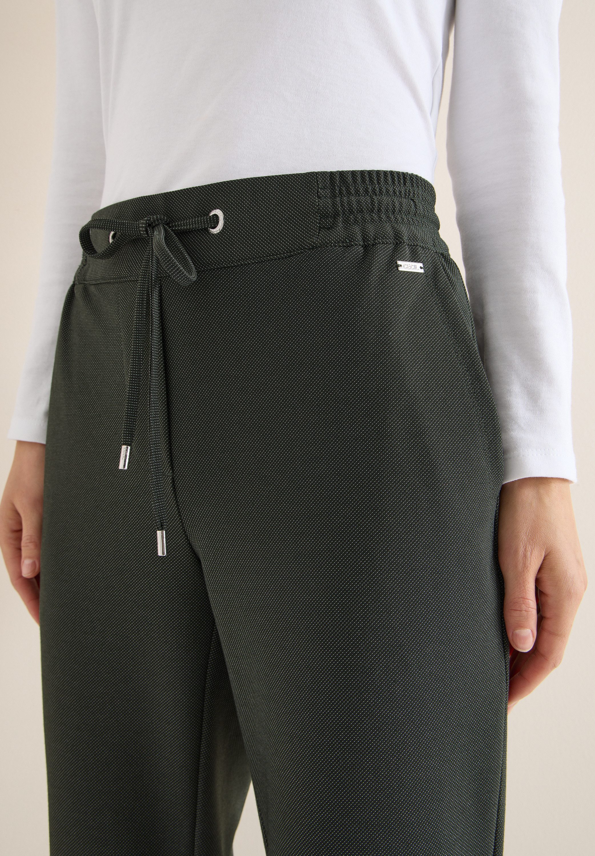 CECIL Stoffhose Style Tracey in Two-Tone-Optik
