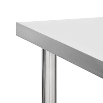 vidaXL Unterschrank Küchen-Arbeitstisch mit Rollen 80x60x85 cm Edelstahl