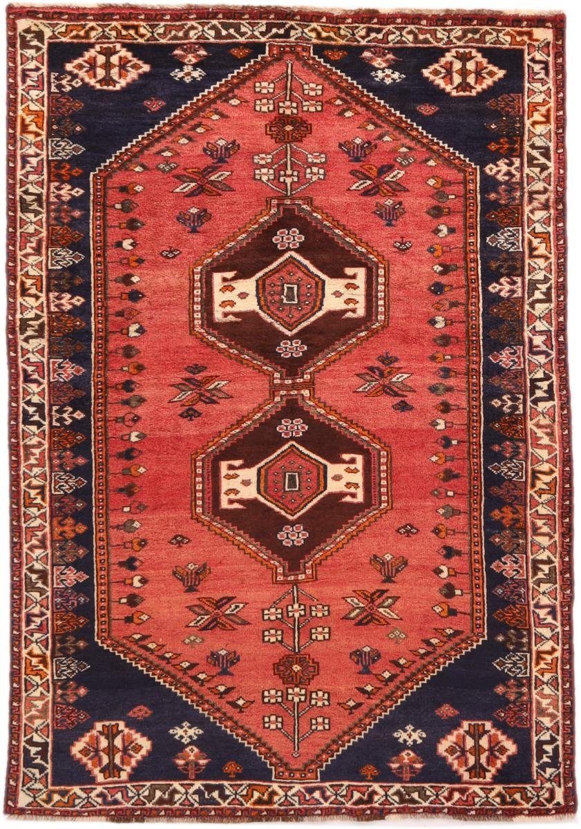 Orientteppich Shiraz 133x191 Handgeknüpfter Orientteppich / Perserteppich, Nain Trading, rechteckig, Höhe: 10 mm