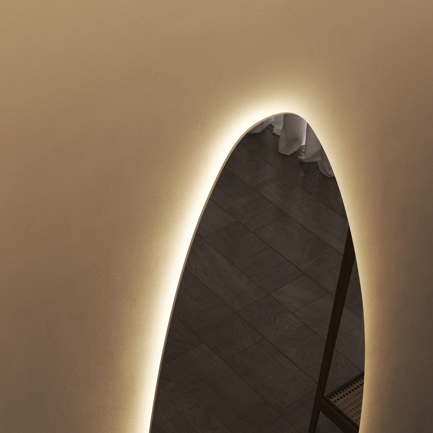 WDWRITTI Ganzkörperspiegel mit beleuchtung 165x60cm 3Lichtfarben Dimmbar Speicherfunktion (Wandspiegel Groß, 145x60cm, 3000-6500K, 165x65cm), für Flur Wohnzimmer Schlafzimmer Hotel
