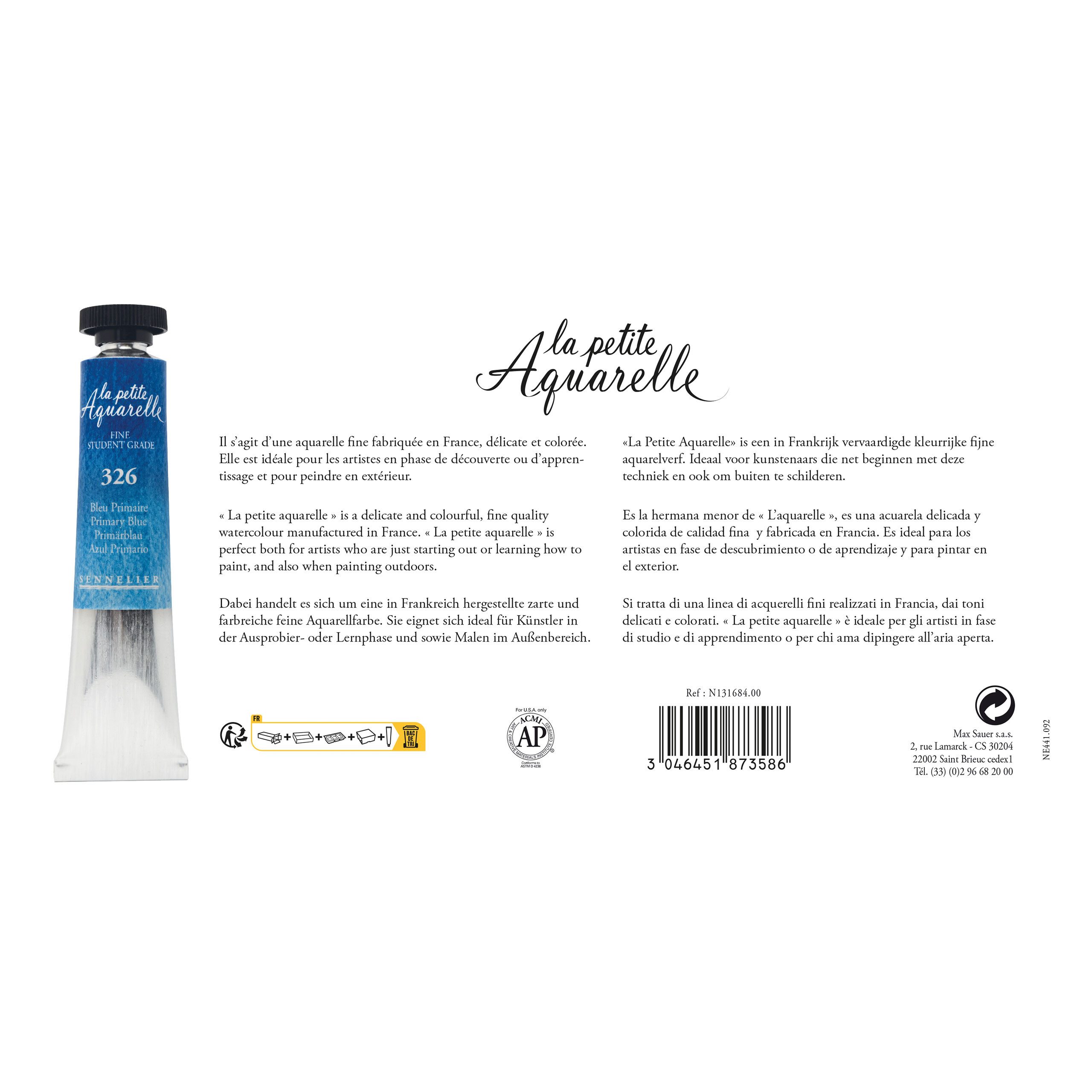 SENNELIER Aquarellfarbe Aquarellfarbe - Set La Petite Aquarelle 10x21ml N131684.00