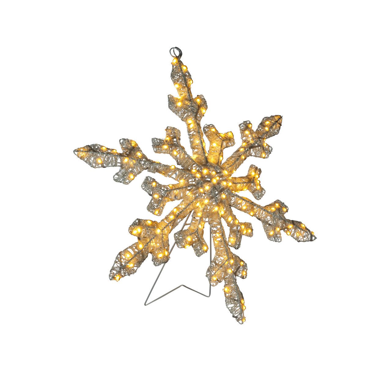 KONSTSMIDE Dekofigur Konstsmide LED Weihnachtsdeko Schneeflocke 60 cm