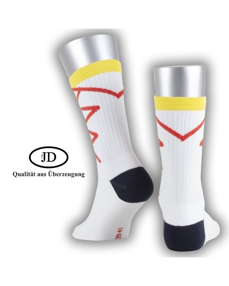 JD Sportsocken White 1 (Bio-Baumwolle) weiss - 1 Paar