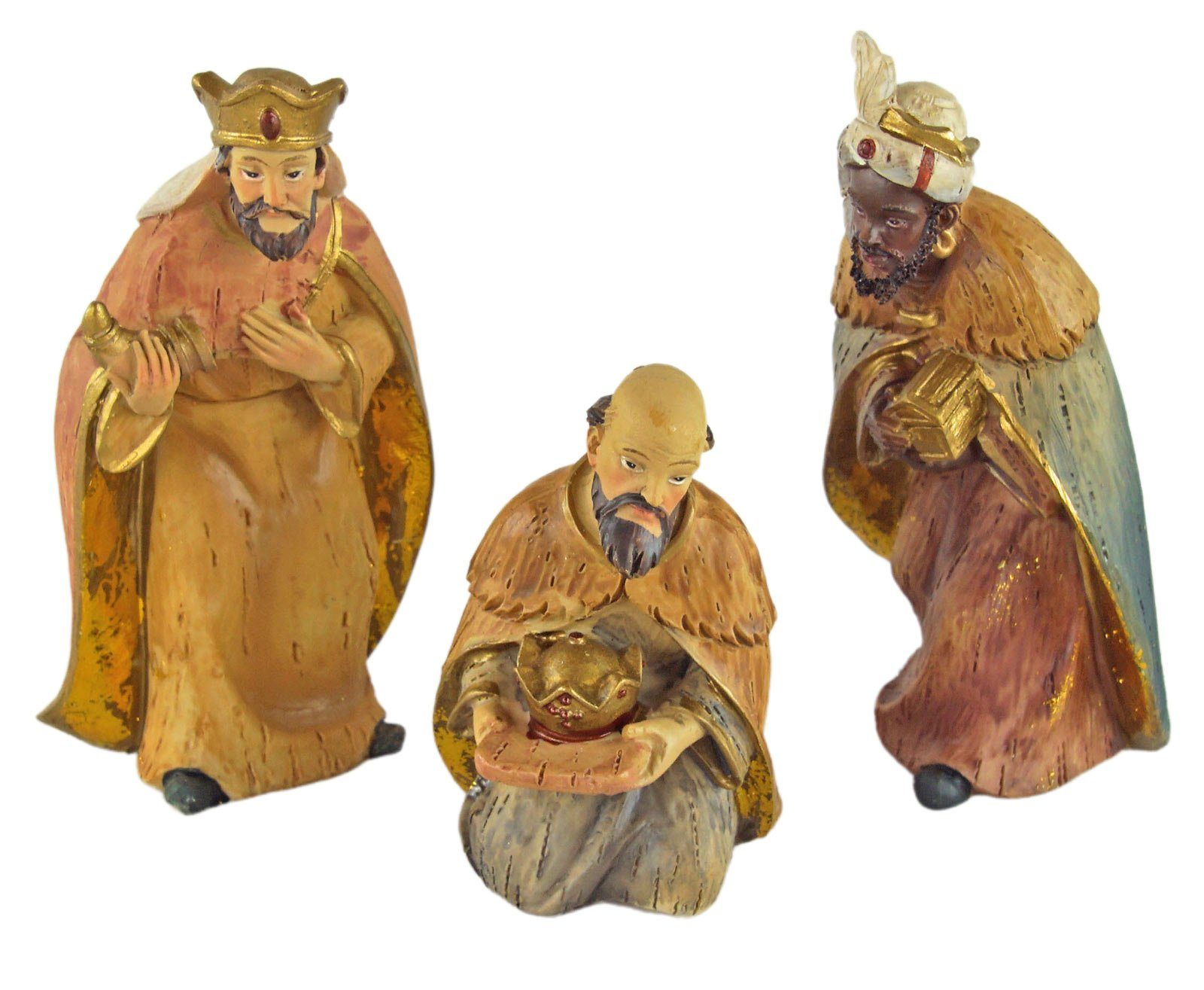 Krippenfiguren K (Set, 12 cm, 038 Krippenfiguren Krippenursel 10 Design handbemalte modernem St., 12-tlg), ca. 12-tlg., in Krippenfigur