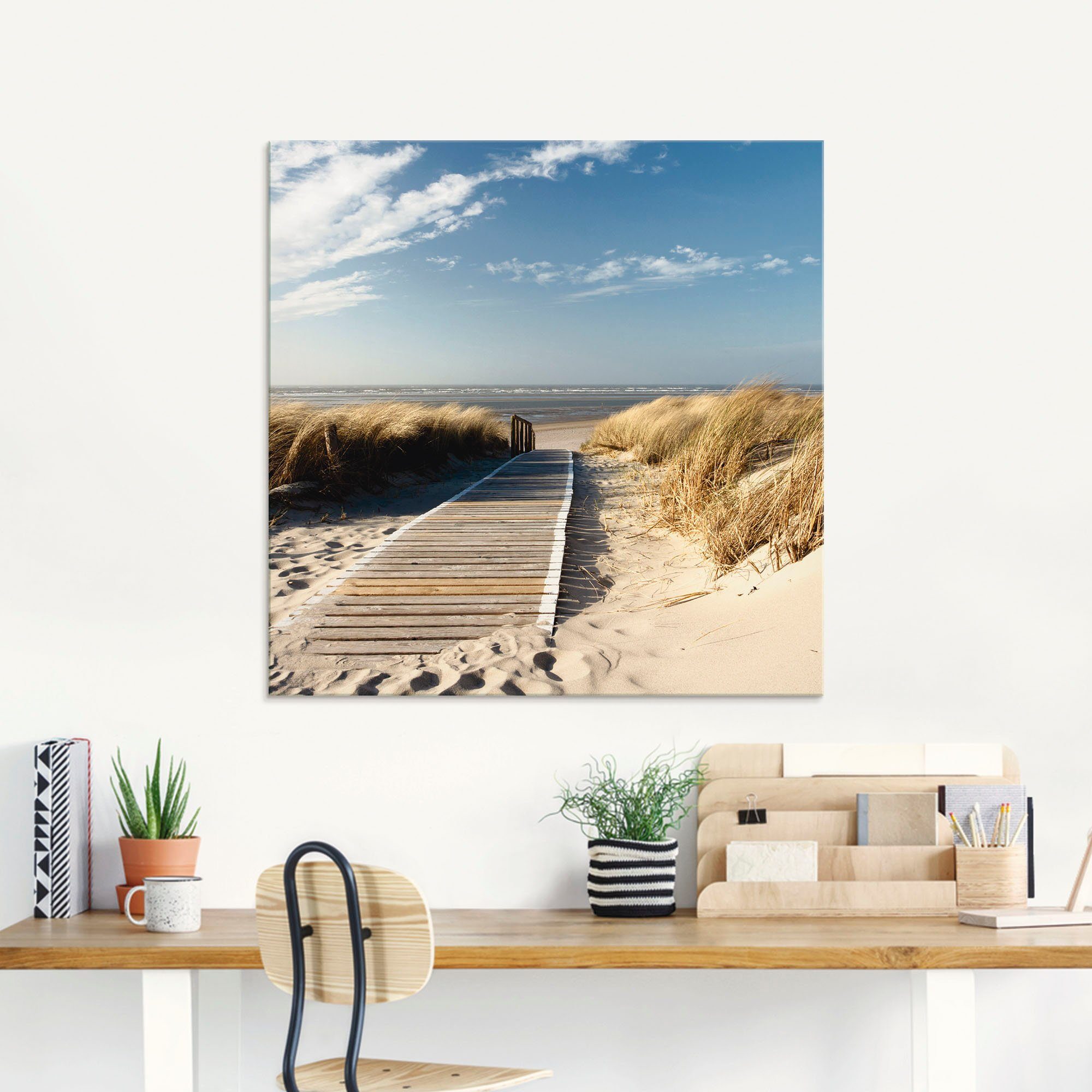 Artland Glasbild Nordseestrand auf Langeoog - günstig online kaufen