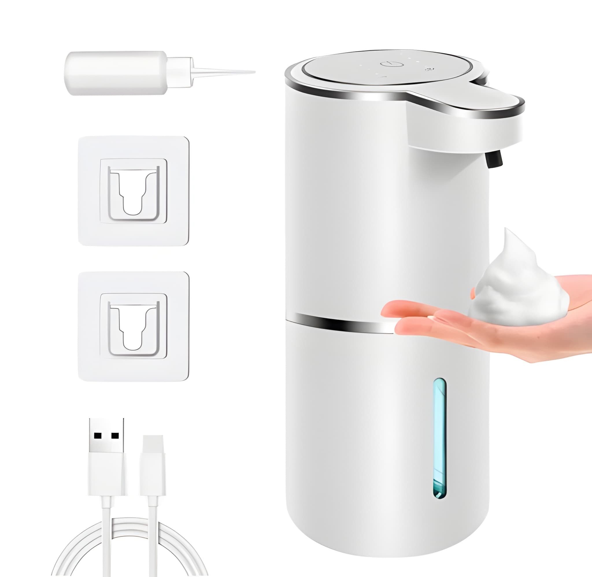 Athlix Seifenspender Elektrischer Automatischer Seifenspender berührungslos aufladbar, 4-Stufen einstellbar, IPX5 Wasserdicht, Vollautomatisch