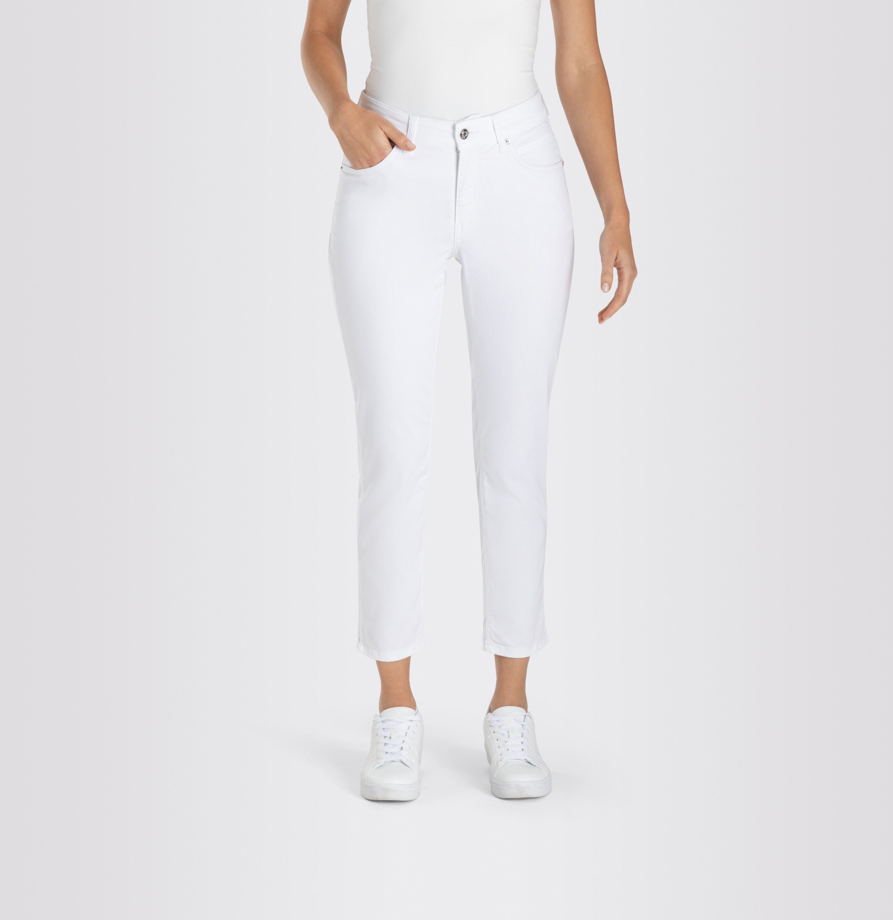 MAC Stretch-Jeans MAC MELANIE 7/8 white denim 5045-90-0352 D010 - ULTRALIGHT