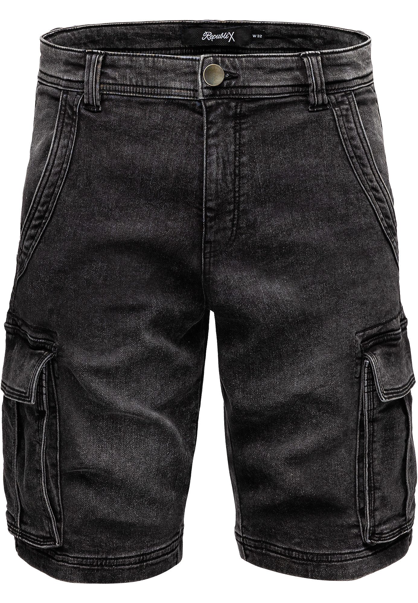 REPUBLIX Cargoshorts JAXON Herren Bermuda Jeans Short Hose Regular Fit günstig online kaufen