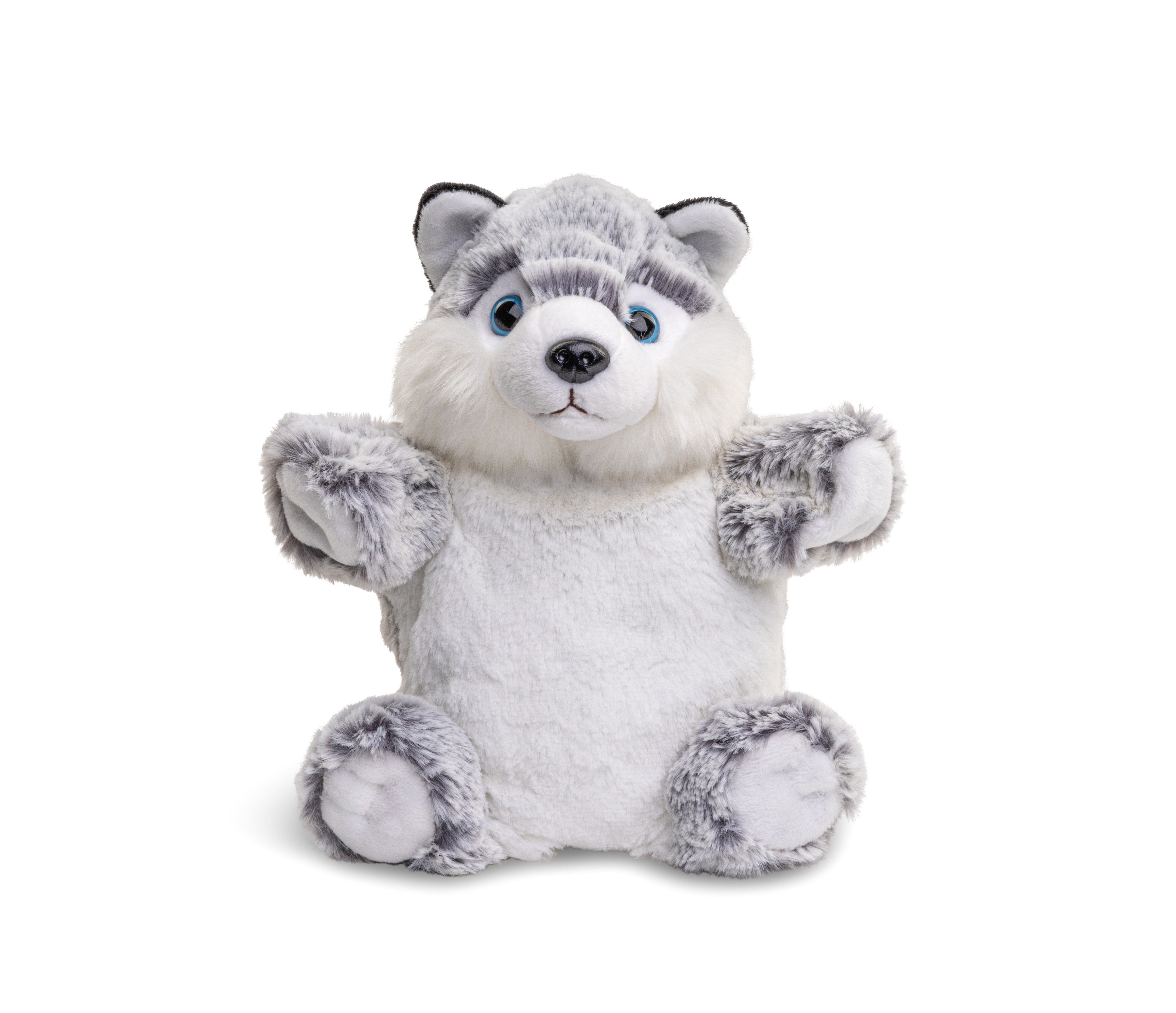 Uni-Toys Kuscheltier Handpuppe - Husky oder Hase - 24 cm (Höhe) - Plüsch-Pu günstig online kaufen