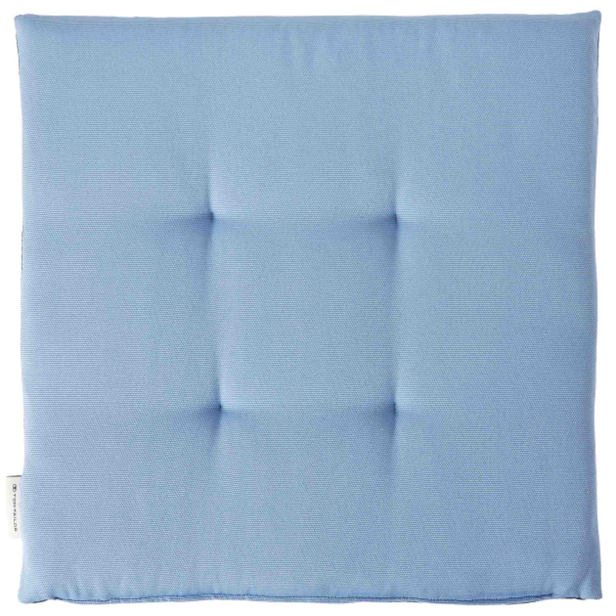 TOM TAILOR Stuhlkissen DOVE CHAIRPAD Outdoor Sitzkissen, 40 x 40 cm in Blau