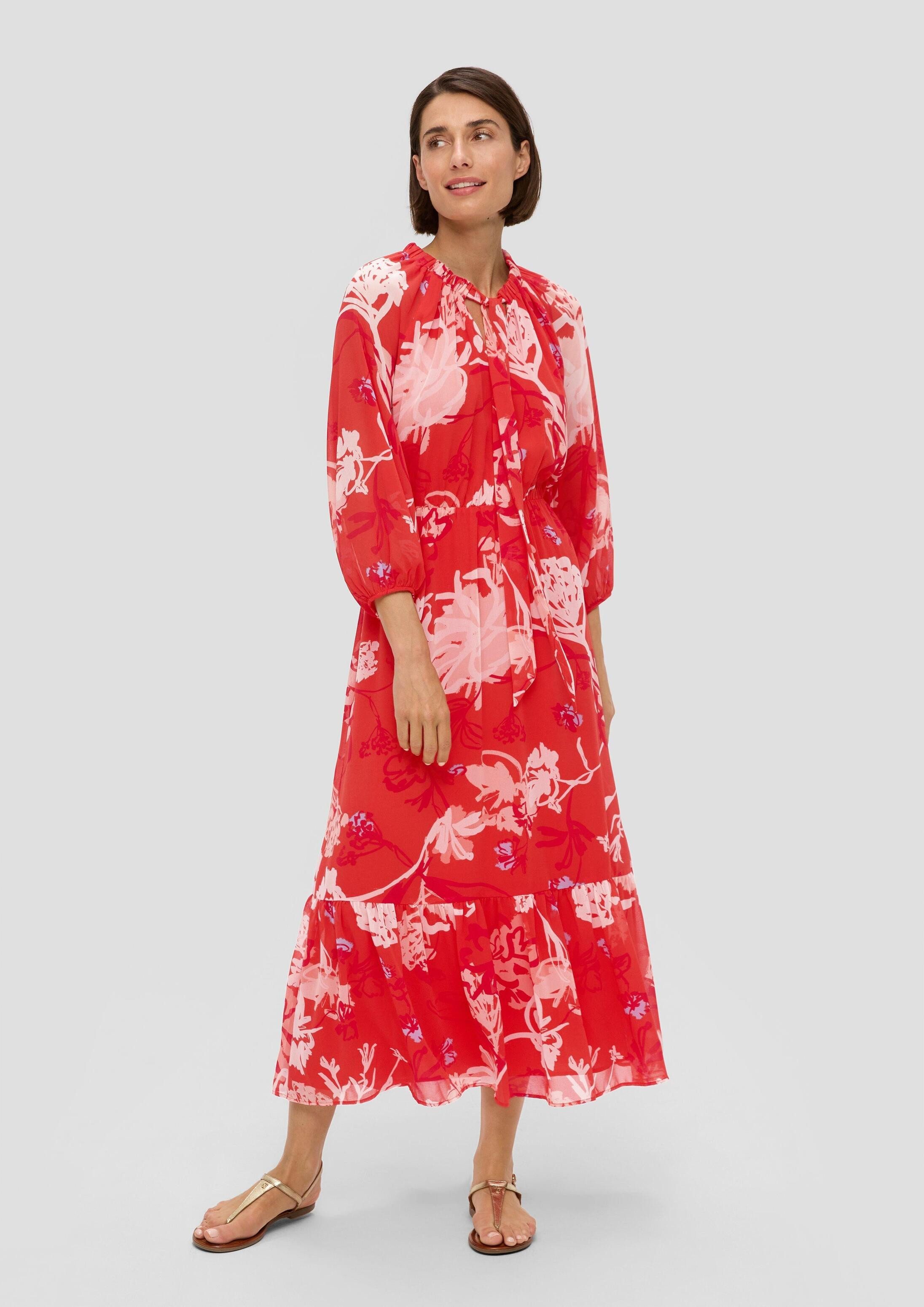 s.Oliver Maxikleid Kleid Maxikleid aus Chiffon