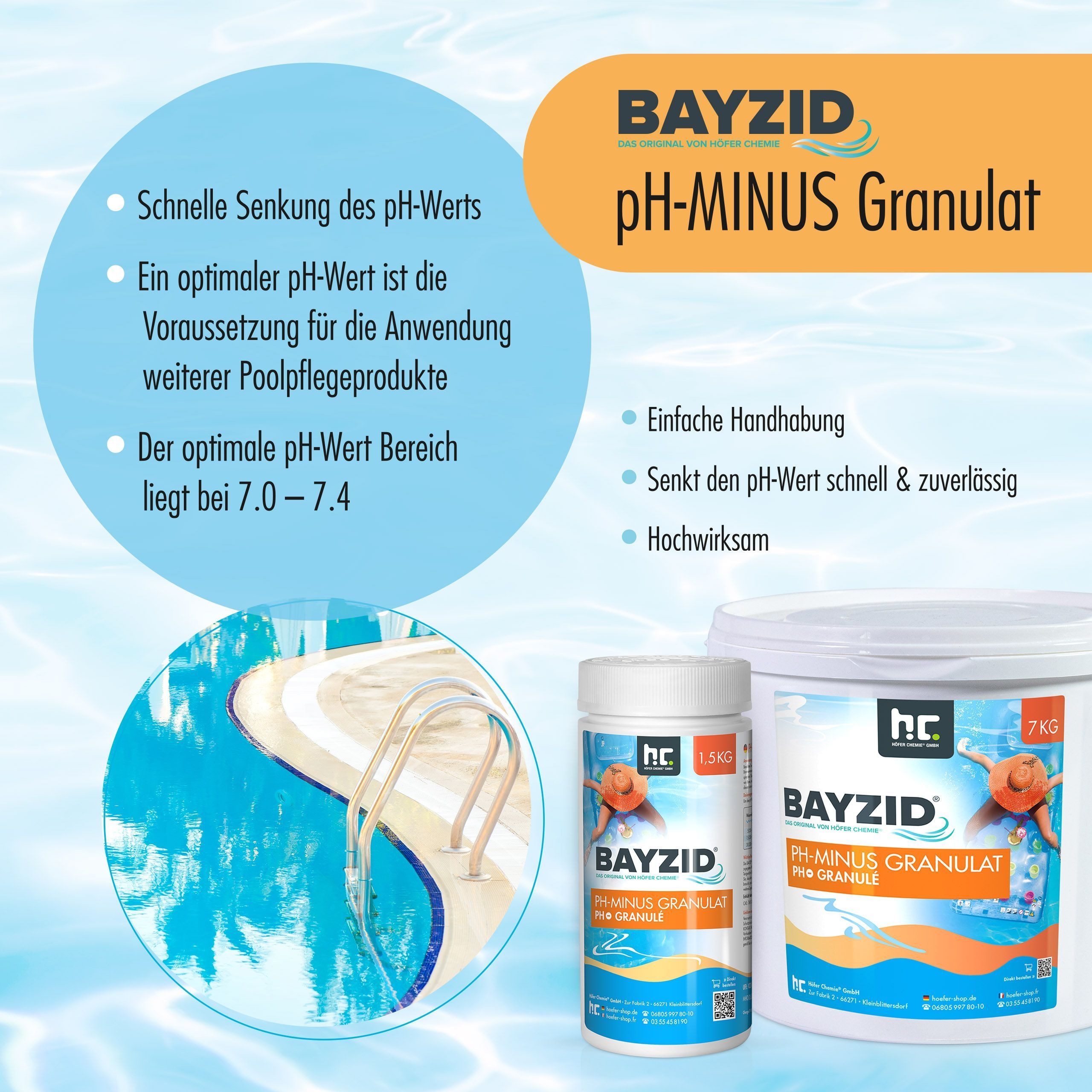 Höfer Chemie GmbH Poolpflege 7 kg günstig online kaufen