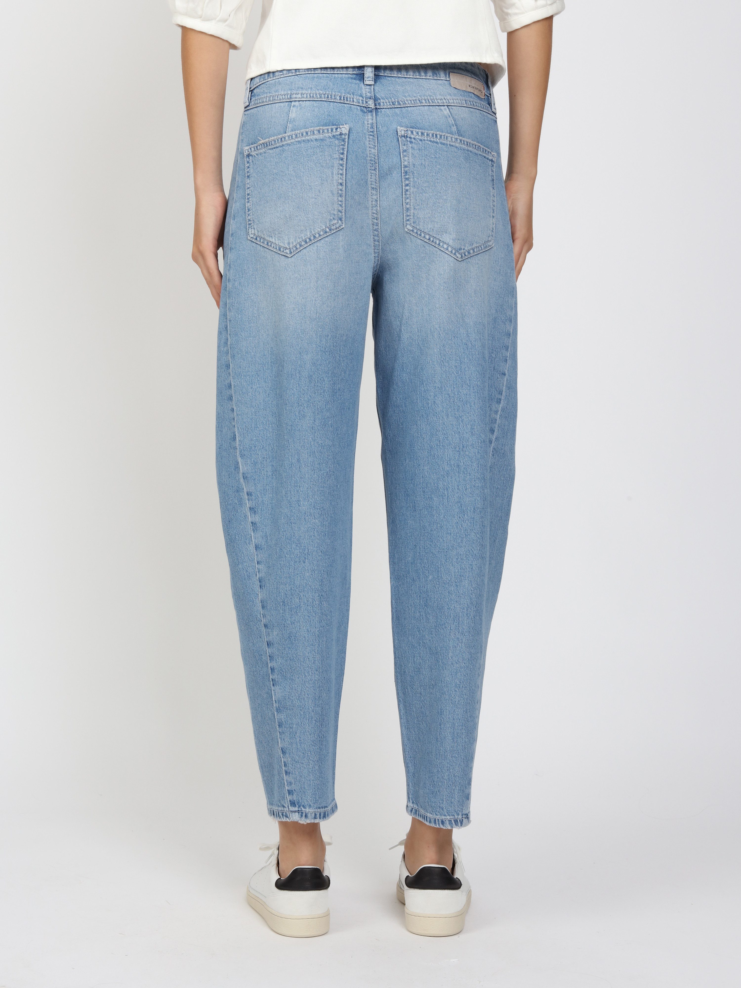 GANG 5-Pocket-Jeans 94BLAKE mit eingesetztem Seitenstreifen, cropped