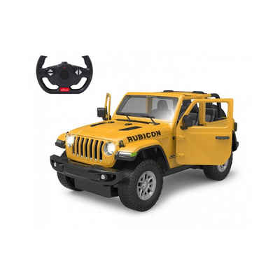 Jamara RC-Auto Jeep Wrangler JL 1:14 gelb 2,4GHz Tür manuell, Ferngesteuertes Auto mit LED Fahrlicht
