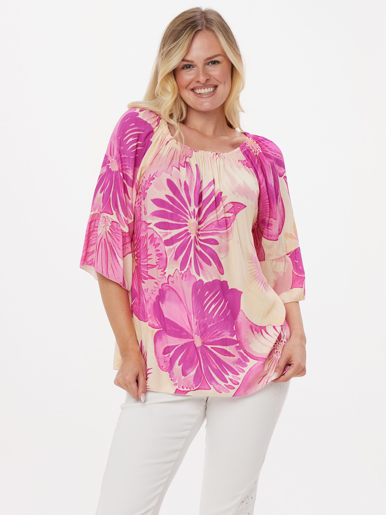 Body Needs Tunika Blusenshirt Figurumspielend im günstig online kaufen