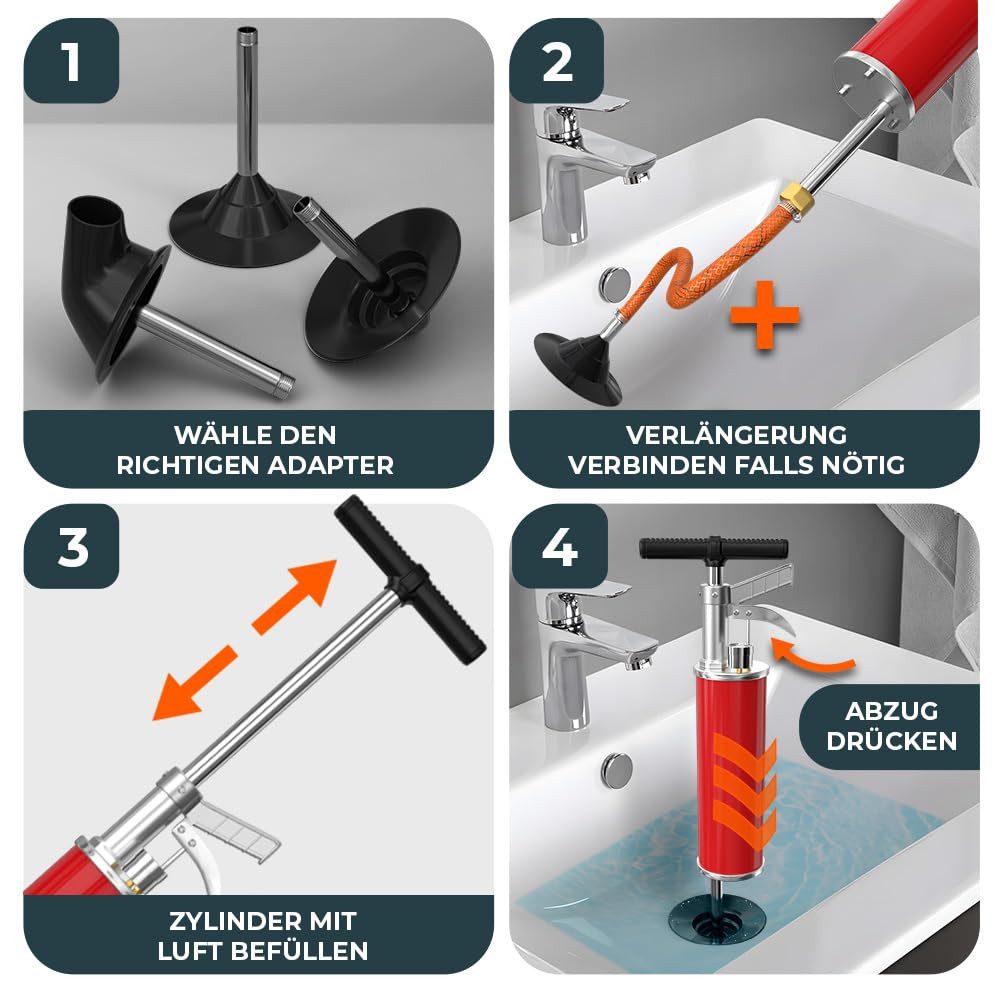 Meisterfaktur Rohrreinigungspumpe XXL [8 Bar] - günstig online kaufen