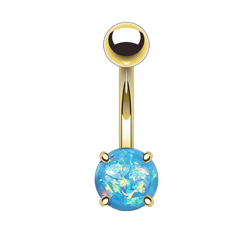 Taffstyle Bauchnabelpiercing Piercing Chirurgenstahl Vergoldet Glitter günstig online kaufen