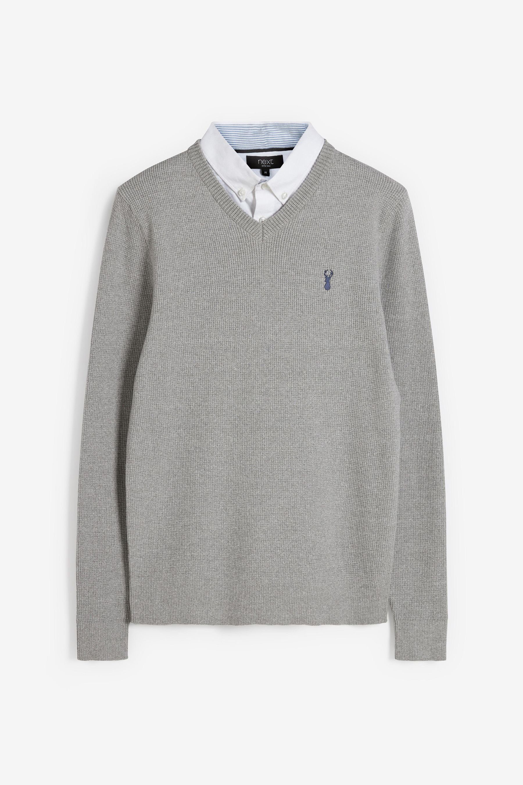 Next 2-in-1-Pullover Pullover mit Hemdkragen (1-tlg) günstig online kaufen