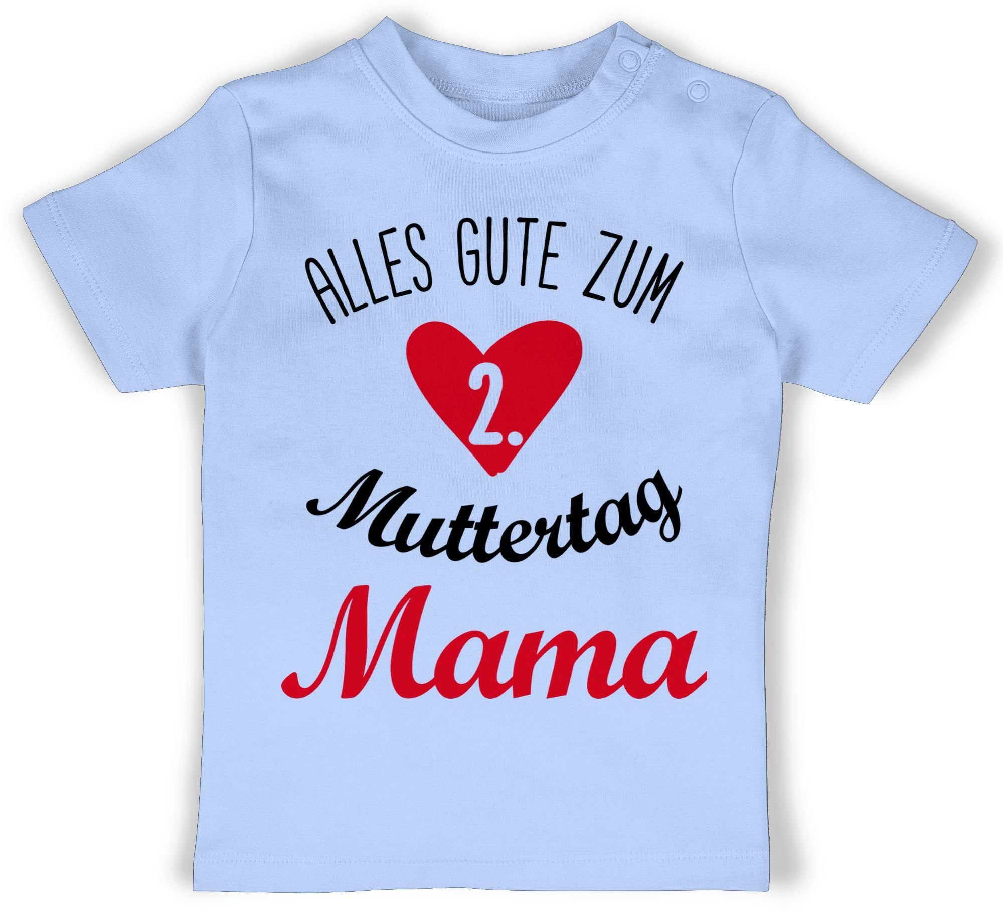 Shirtracer T-Shirt Alles gute zum zweiten Muttertag Muttertagsgeschenk