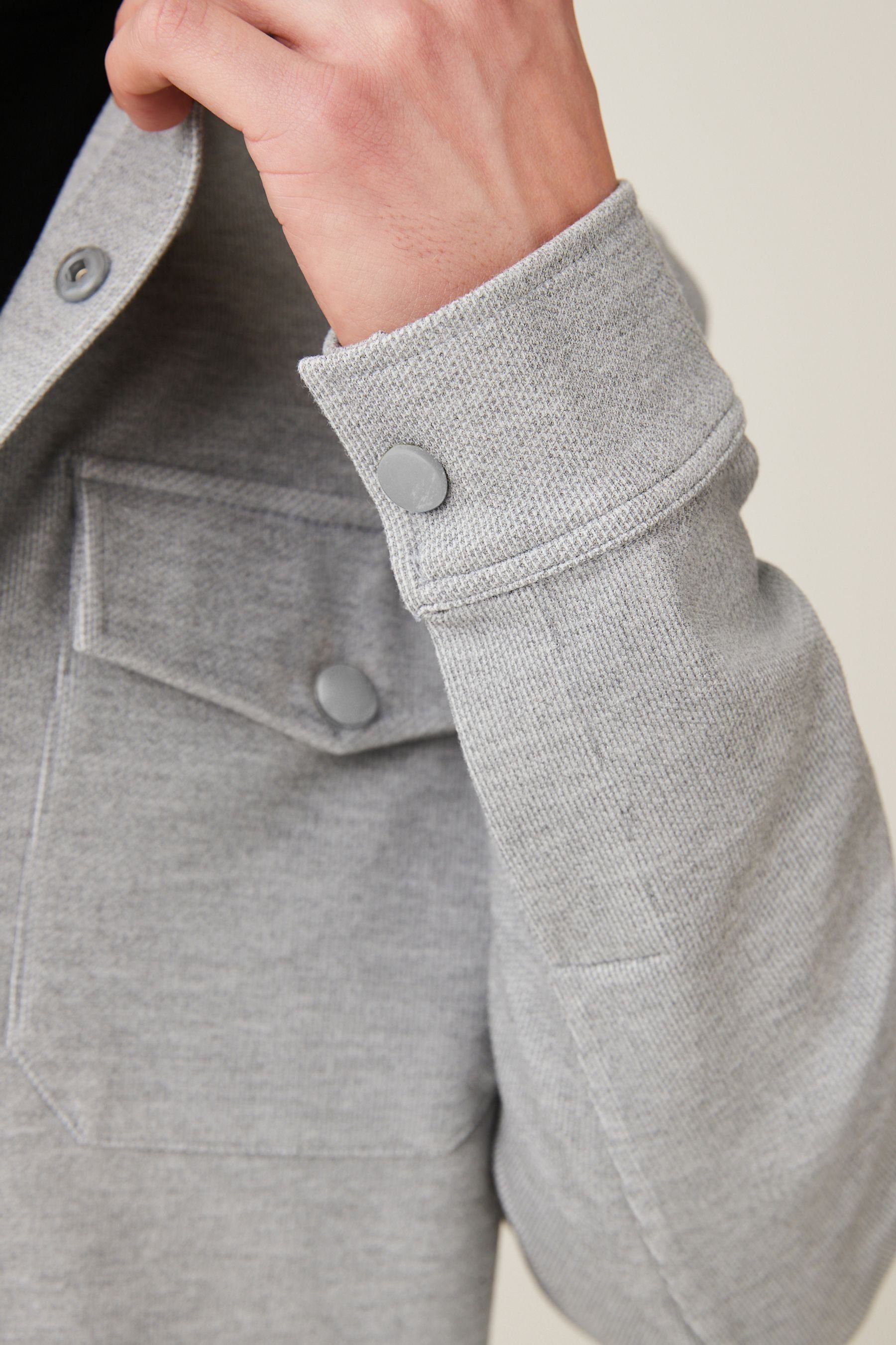 Next Hemdjacke Hemdjacke aus Jersey (1-St)