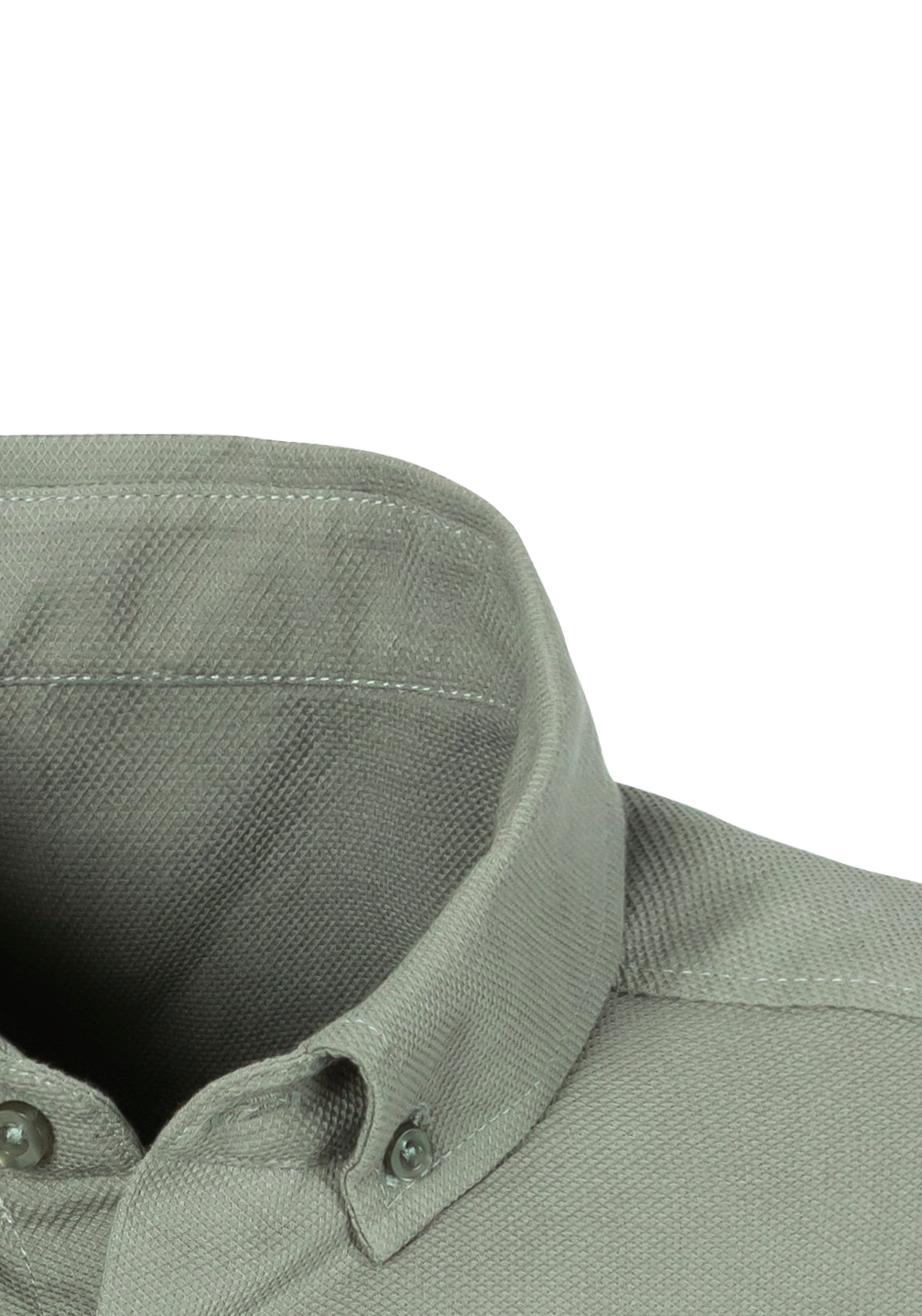 H.I.S Kurzarmhemd mit Button-down-Kragen in hochwertiger Struktur Optik, Regular Fit – Bild 5 von 5