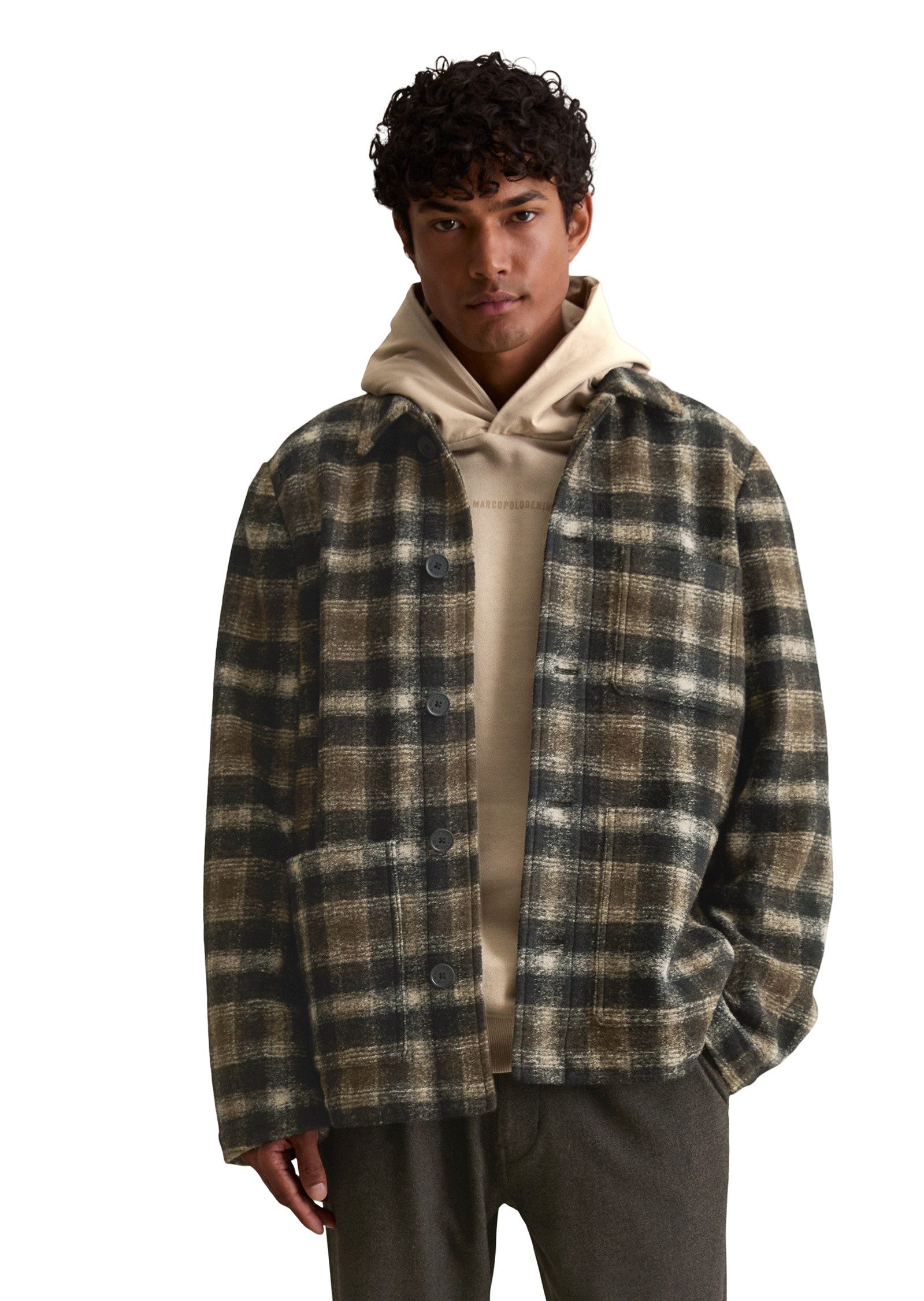 Outdoorjacke aus Schafwoll-Mix mit Recycling-Anteil