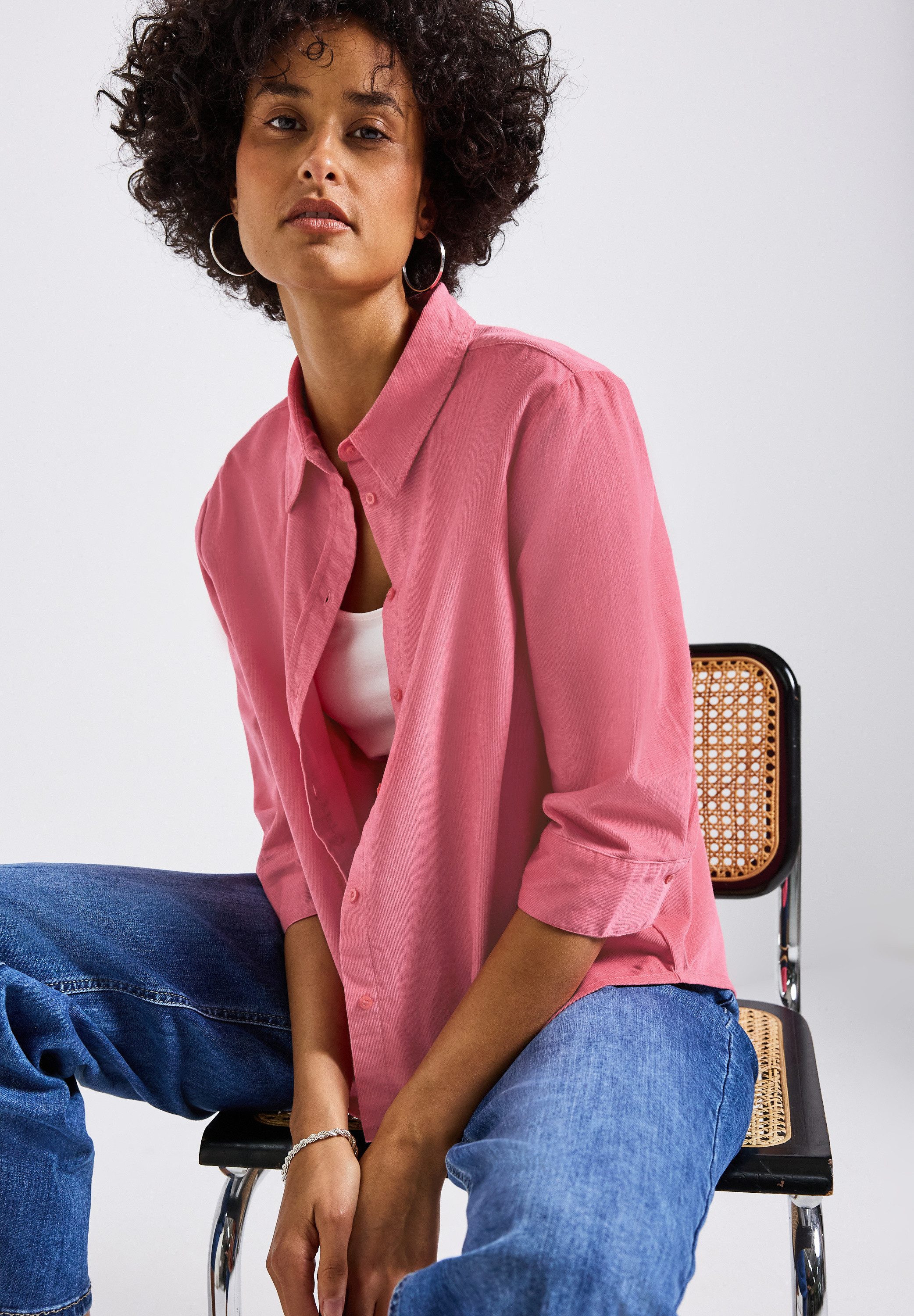 STREET ONE Hemdbluse mit Bündchen günstig online kaufen