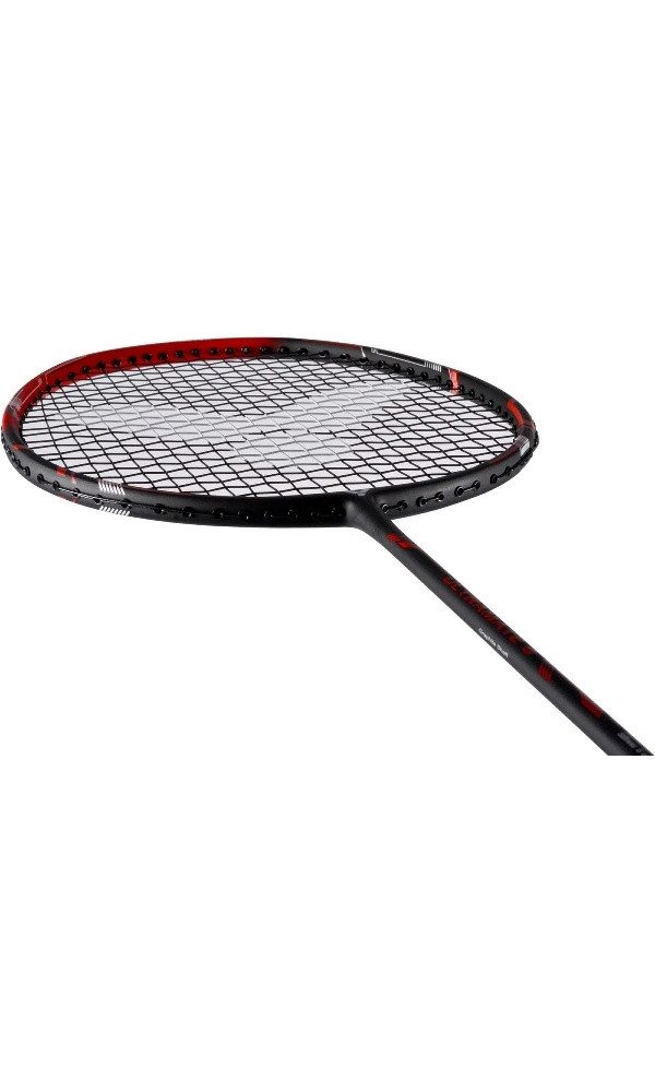 VICTOR Badmintonschläger Ultramate 6 (sehr kopflastig, mittel) schwarz/rot - besaitet, Gewichtsklasse: 3U/G3