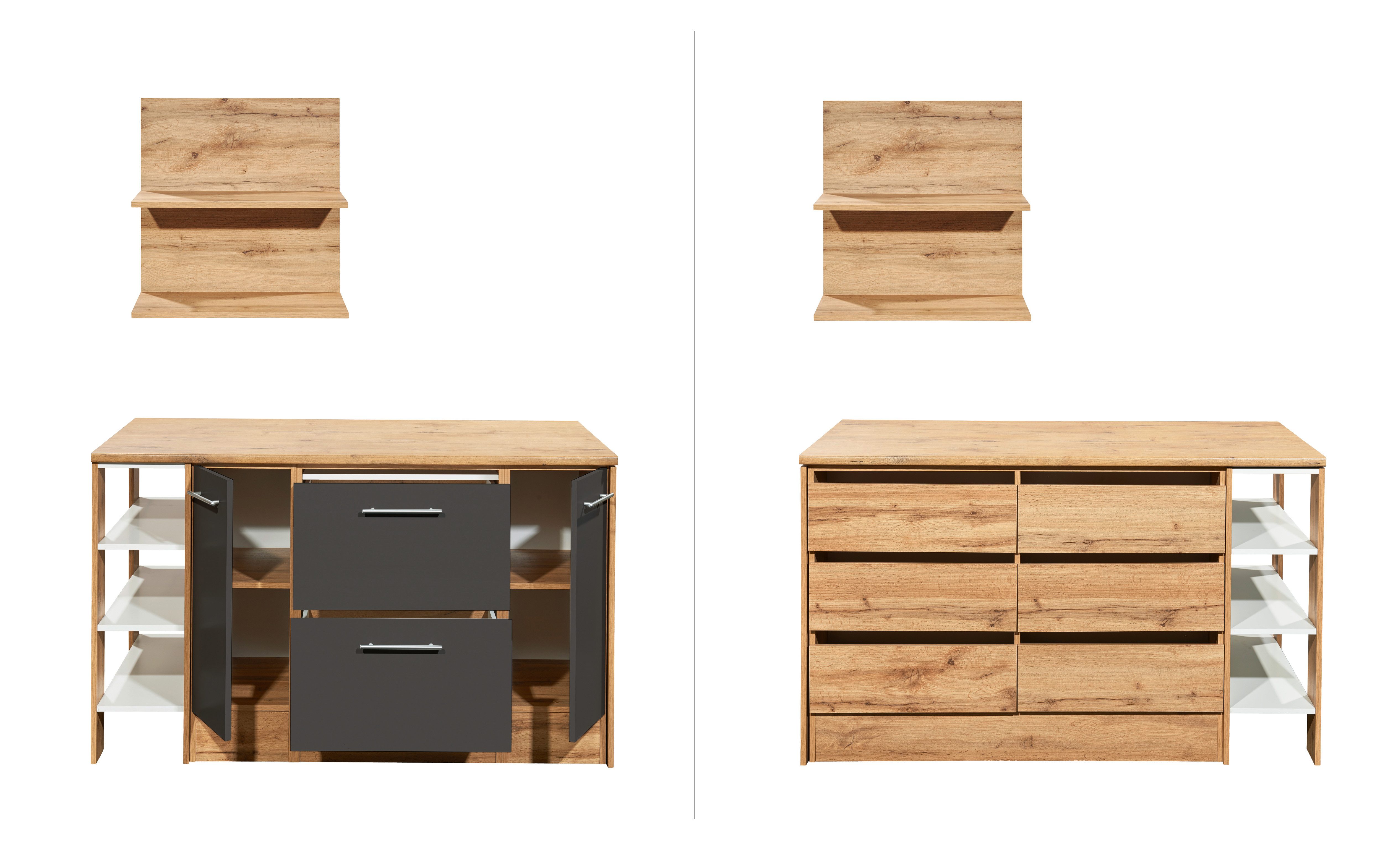 RESPEKTA Кухниinsel Hilde, Breite 150 cm, inkl. Hängeregal