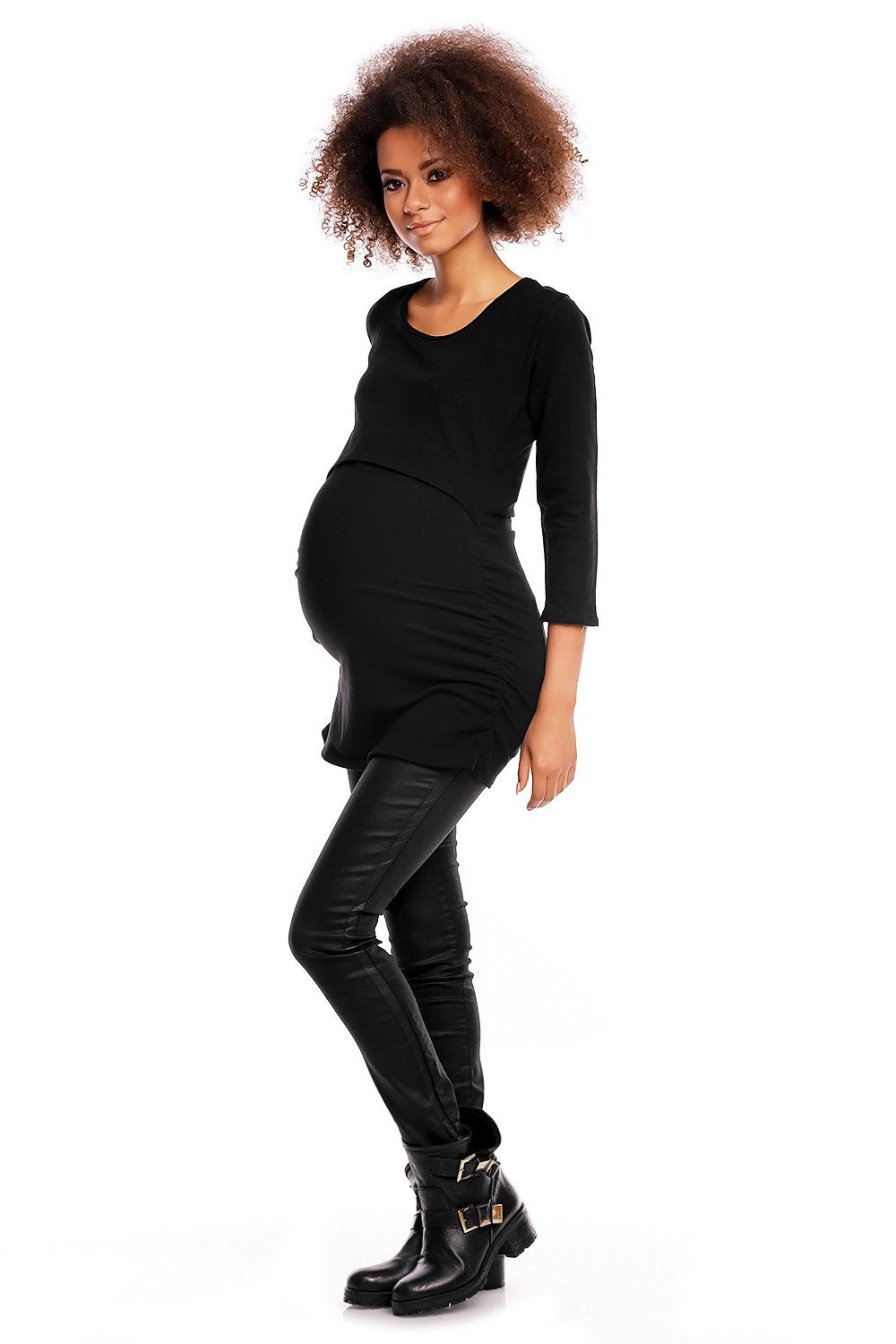 Umstandsbluse Stillbluse Tunika für Schwangerschaft und Stillzeit