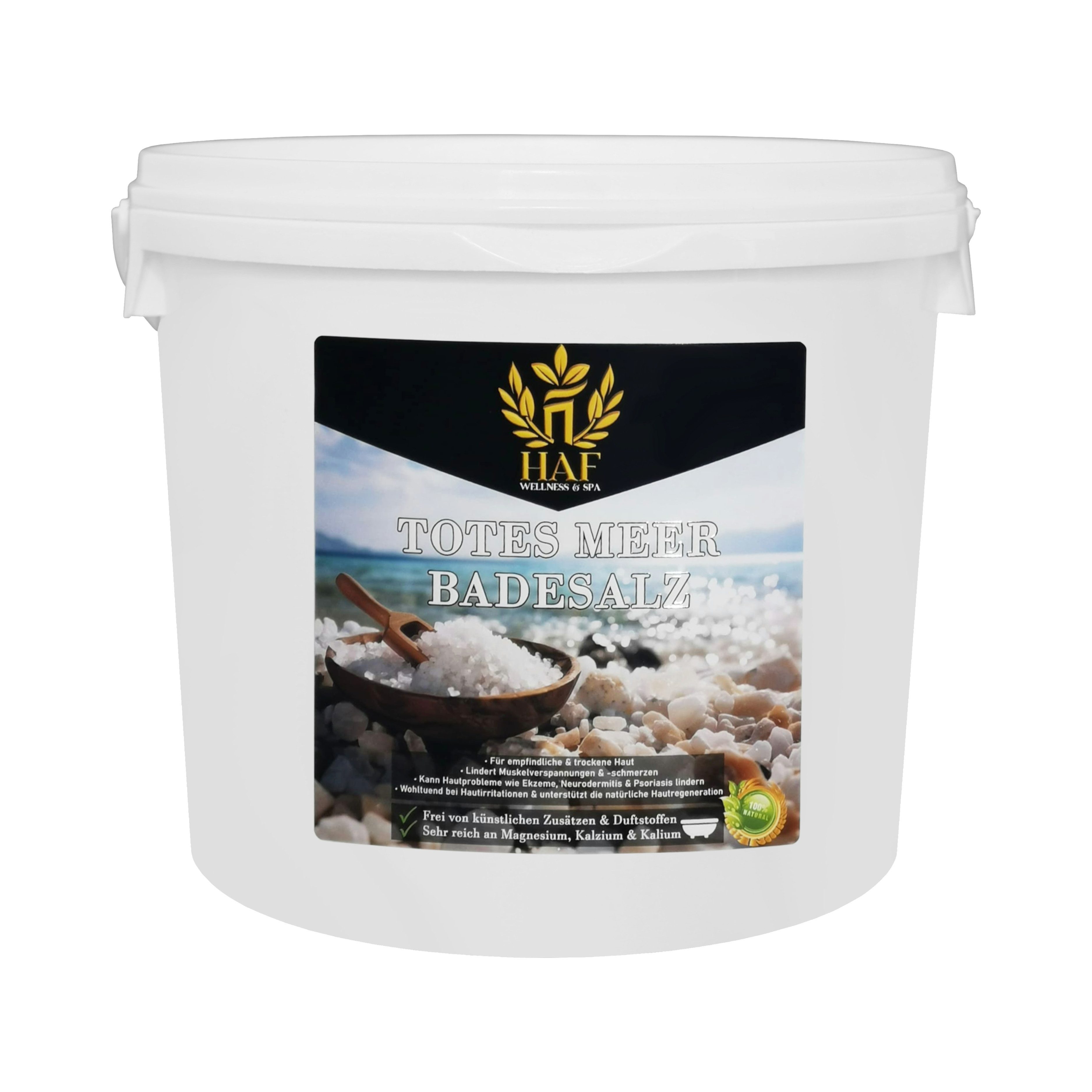 HAF Badesalz Premium Totes Meer Badesalz 1-25kg 100% reines Meersalz als Badezusatz, 1-tlg., Naturbelassen direkt vom toten Meer