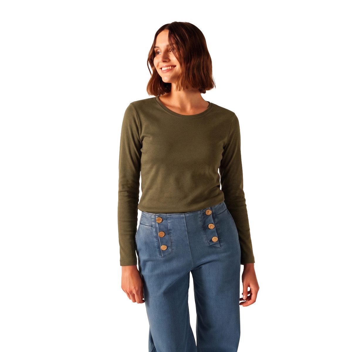 Saint James Rundhalspullover 8976 Damen Langarmshirt Celina U
