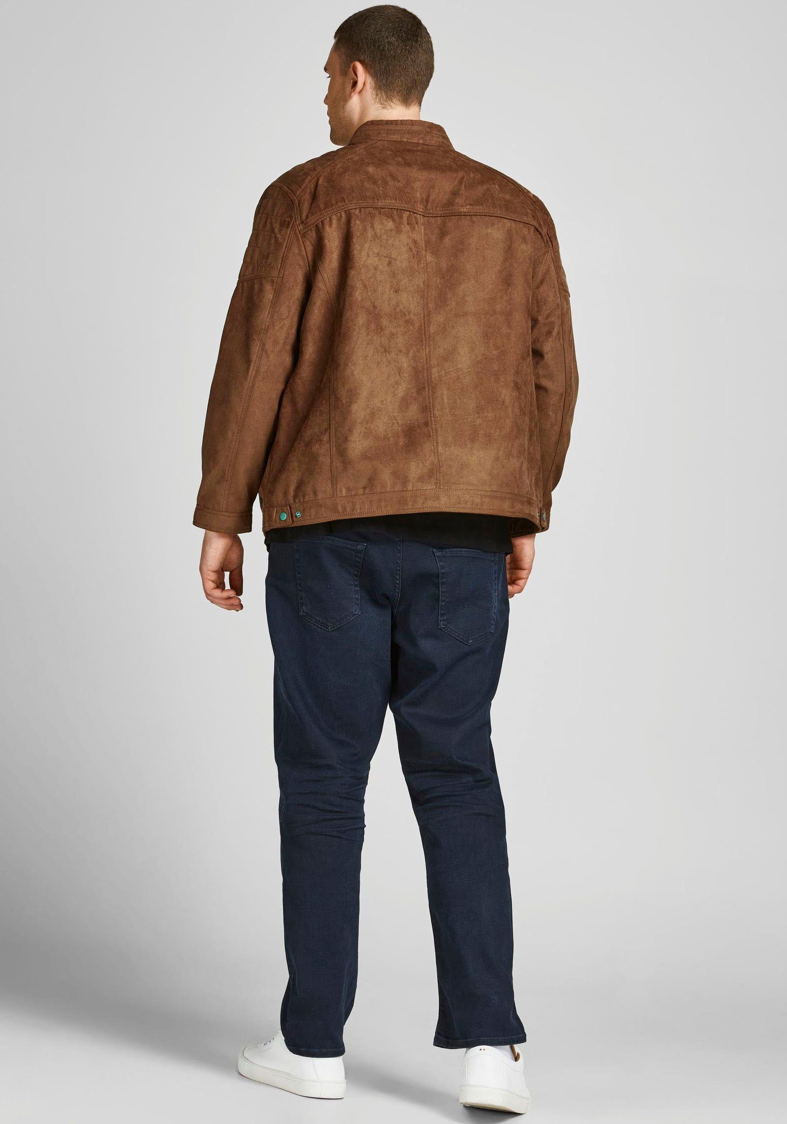 Jack & Jones PlusSize Bikerjacke ROCKY JACKET bis Größe 6XL günstig online kaufen