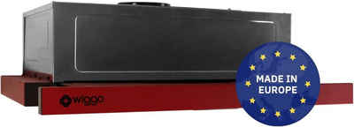 wiggo Flachschirmhaube WE-E632ER Unterbauhaube 60 cm - rot, Abluft oder Umluft Dunstabzug 300m³/h mit LED-Beleuchtung